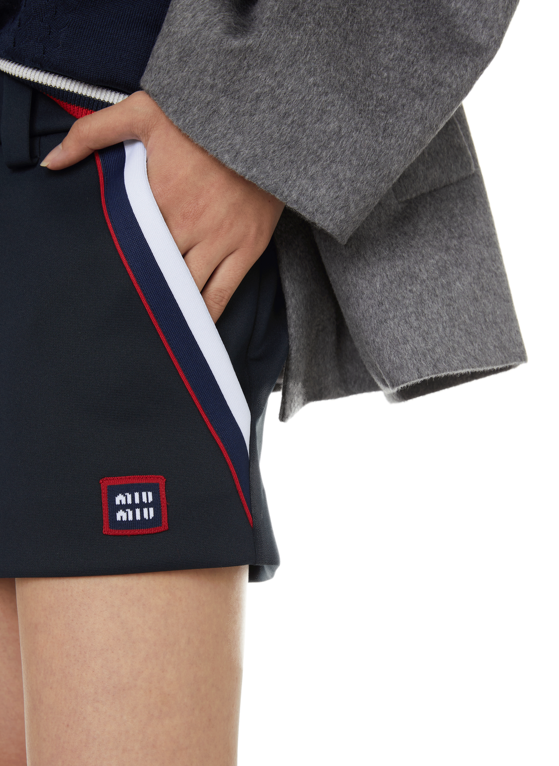 Mini shorts MIU MIU Blue