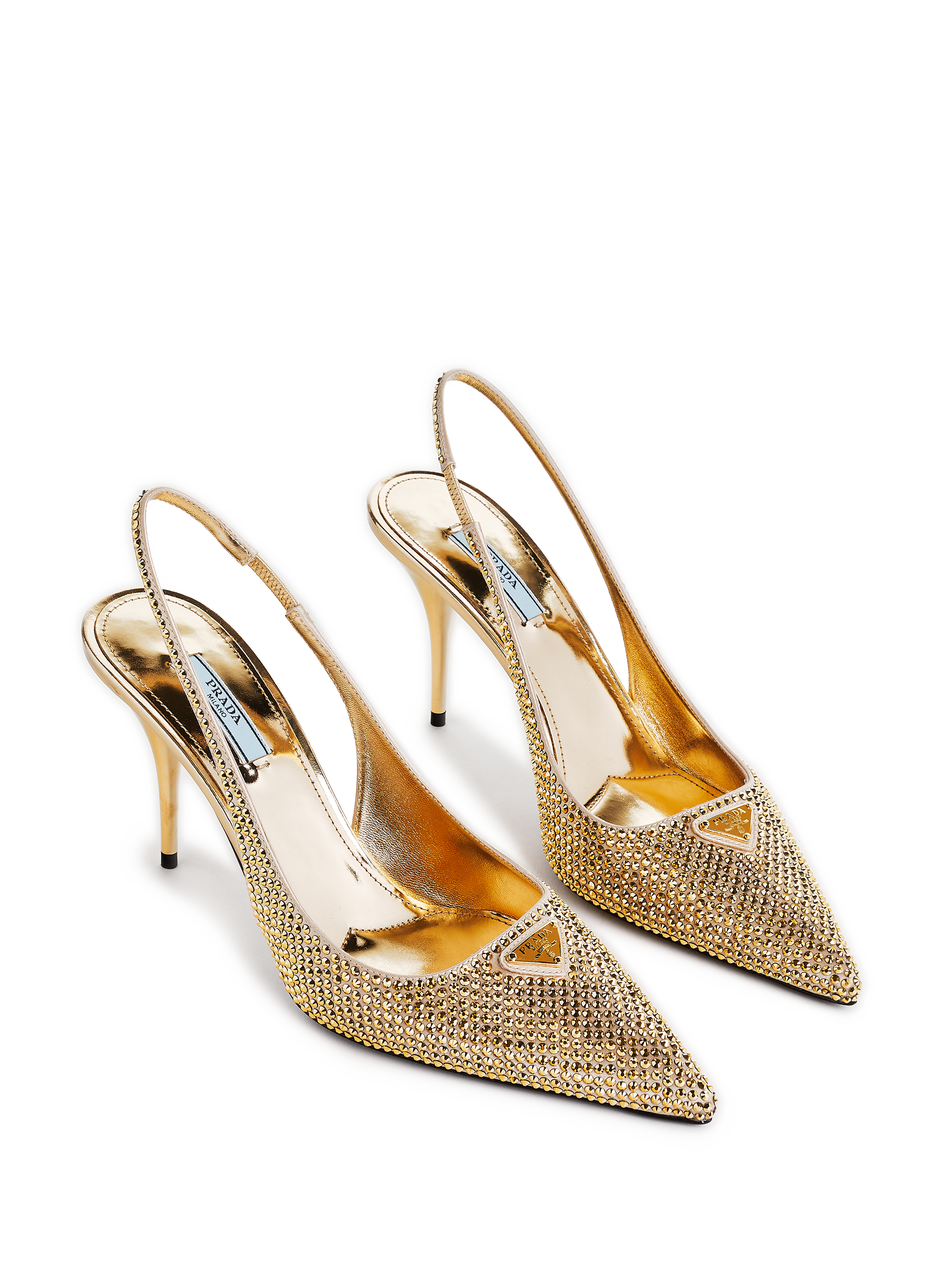 Sling-back à strass