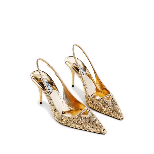 Sling-back à strass