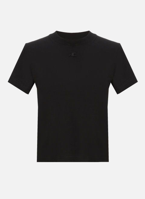 T-shirt en coton NoirCOURRÈGES 