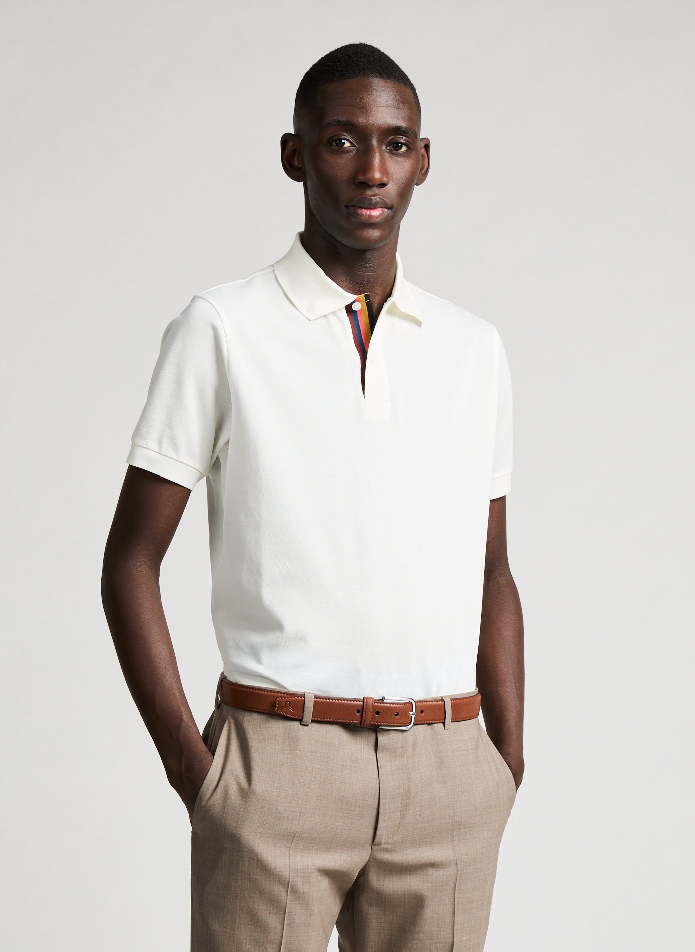 Short sleeve cotton polo shirt PAUL SMITH White