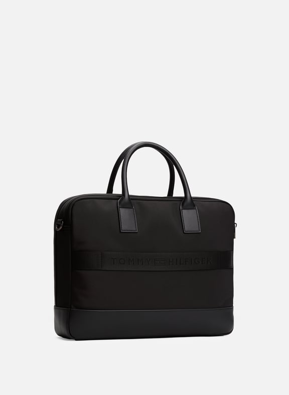 Plain laptop bag Black by TOMMY HILFIGER TOMMY HILFIGER Plain laptop bag Black