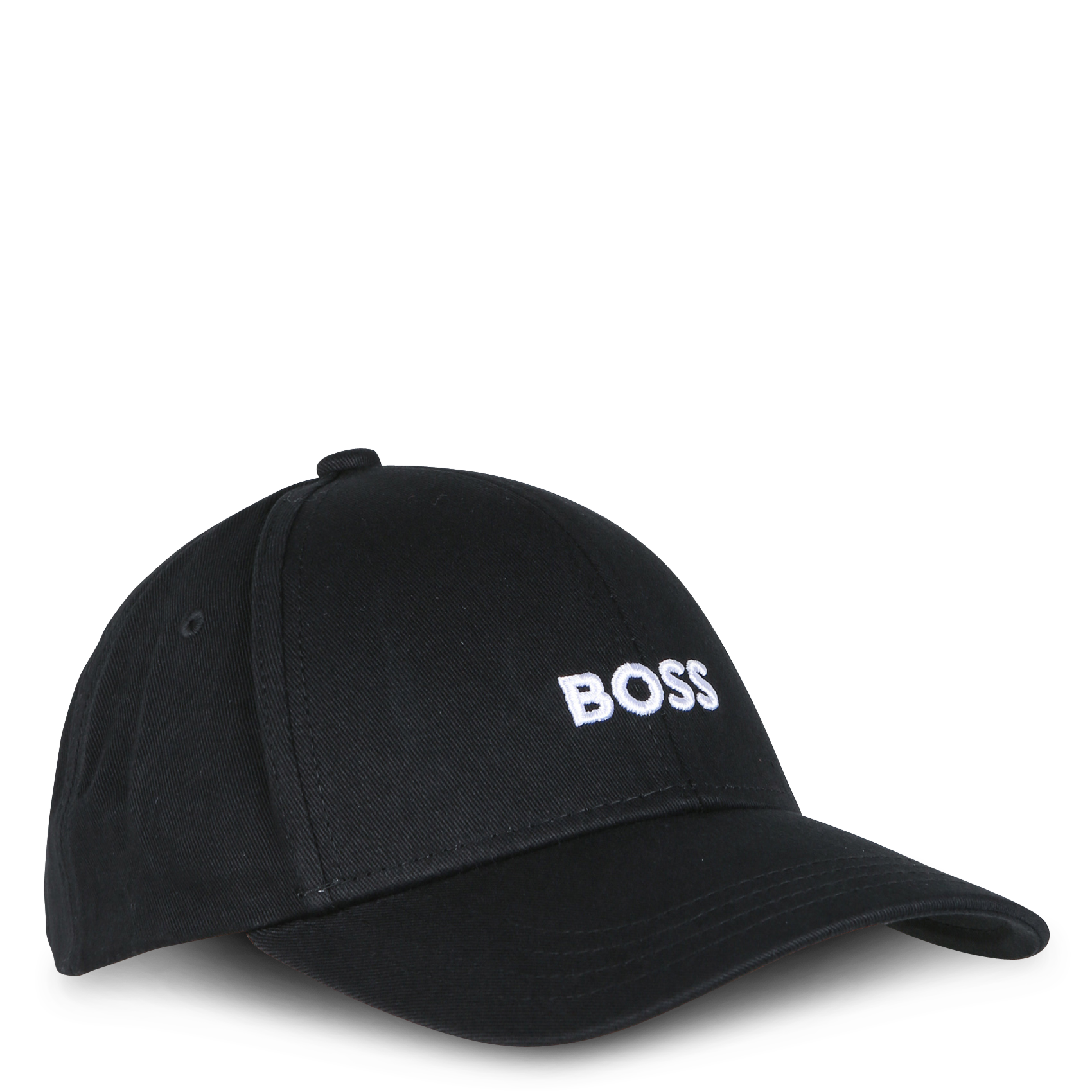 Casquette logo brodé en coton BOSS Noir
