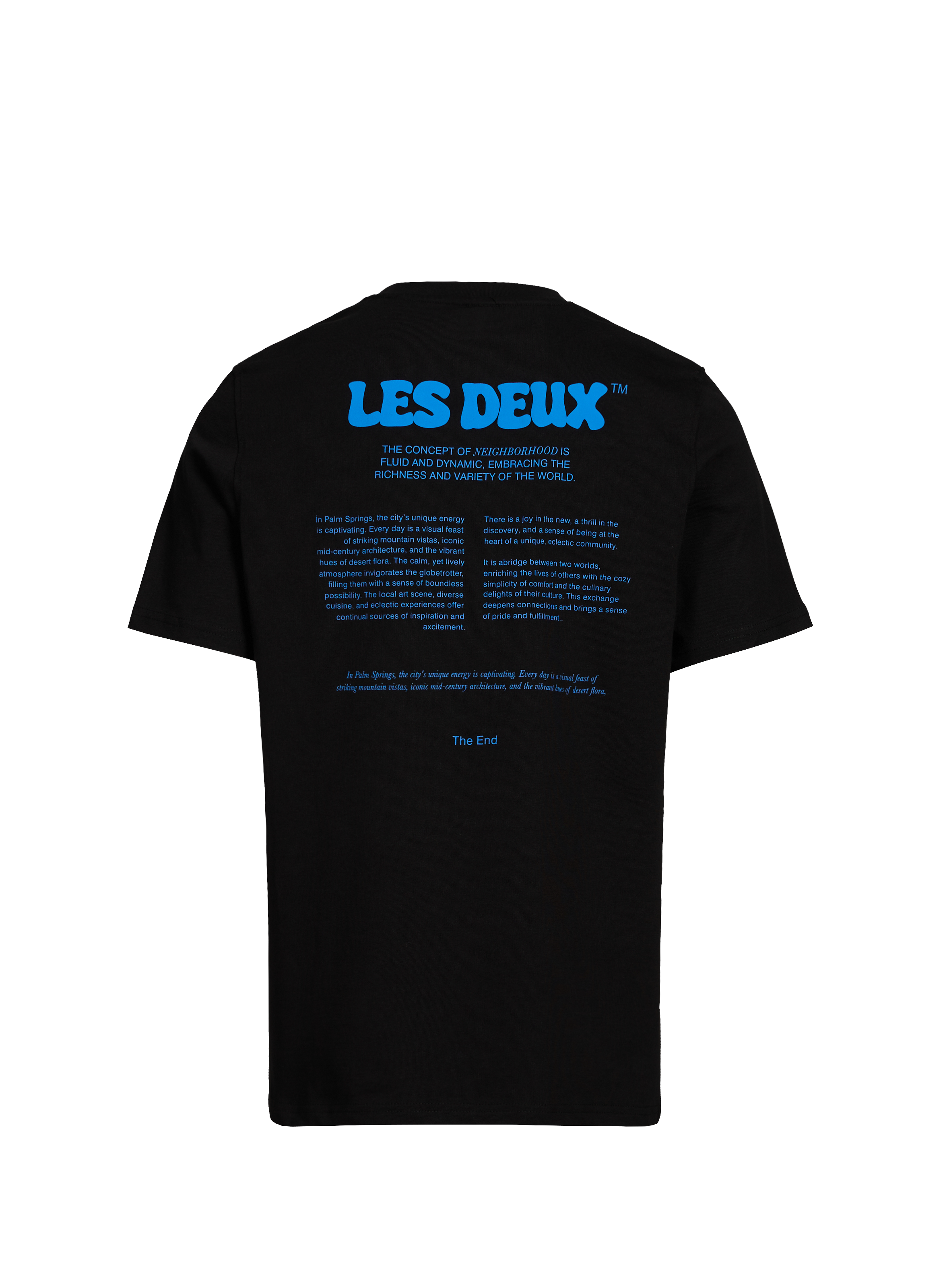T-shirt imprimé en coton  LES DEUX Noir
