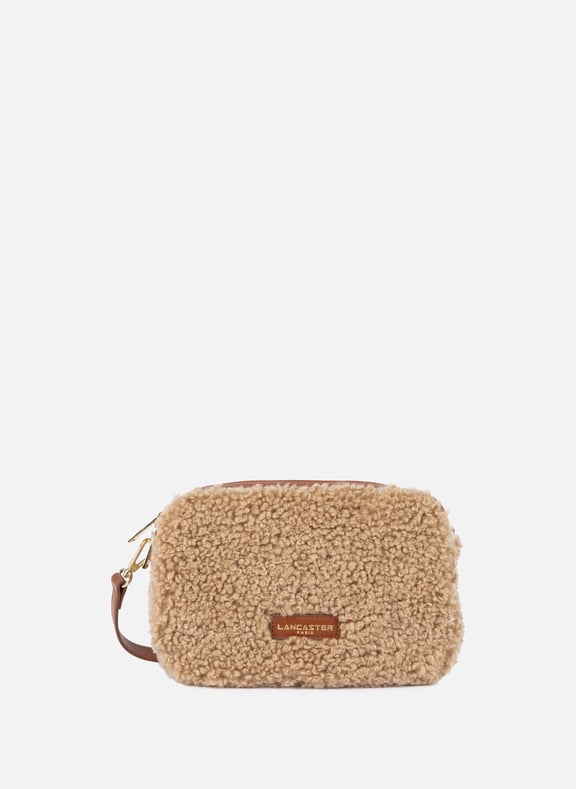 Sac trotteur - moumoute Marron by LANCASTER LANCASTER Sac trotteur - moumoute Marron