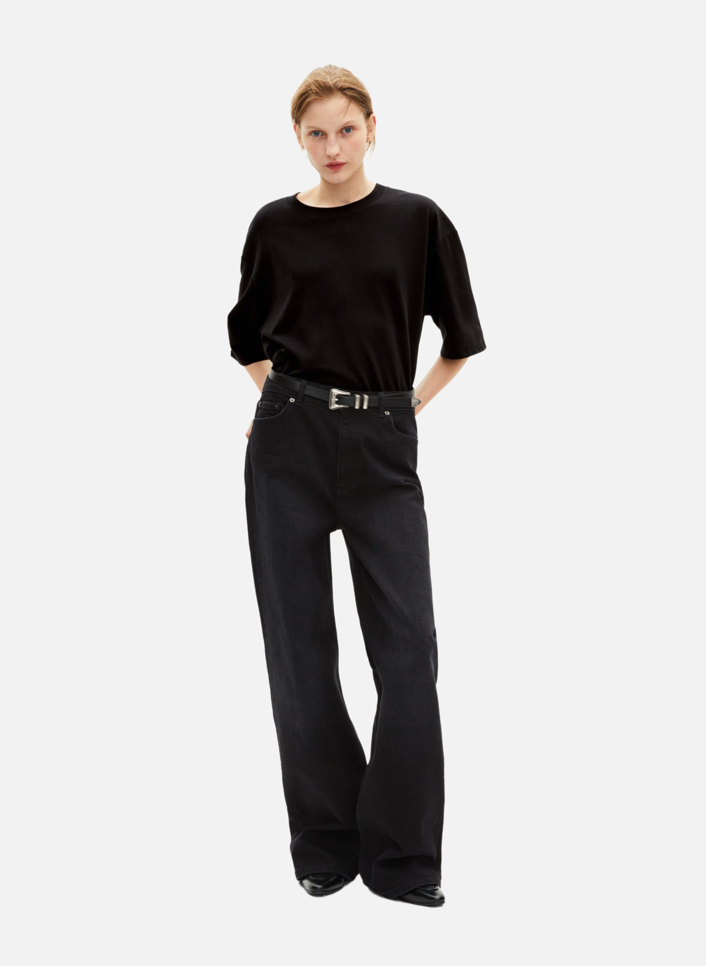 T-shirt mixte large uni THE KOOPLES Noir