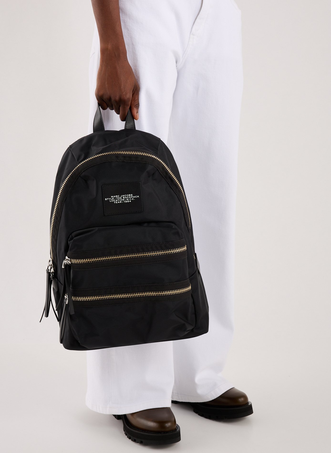 Sac à dos The Biker large en nylon MARC JACOBS Noir