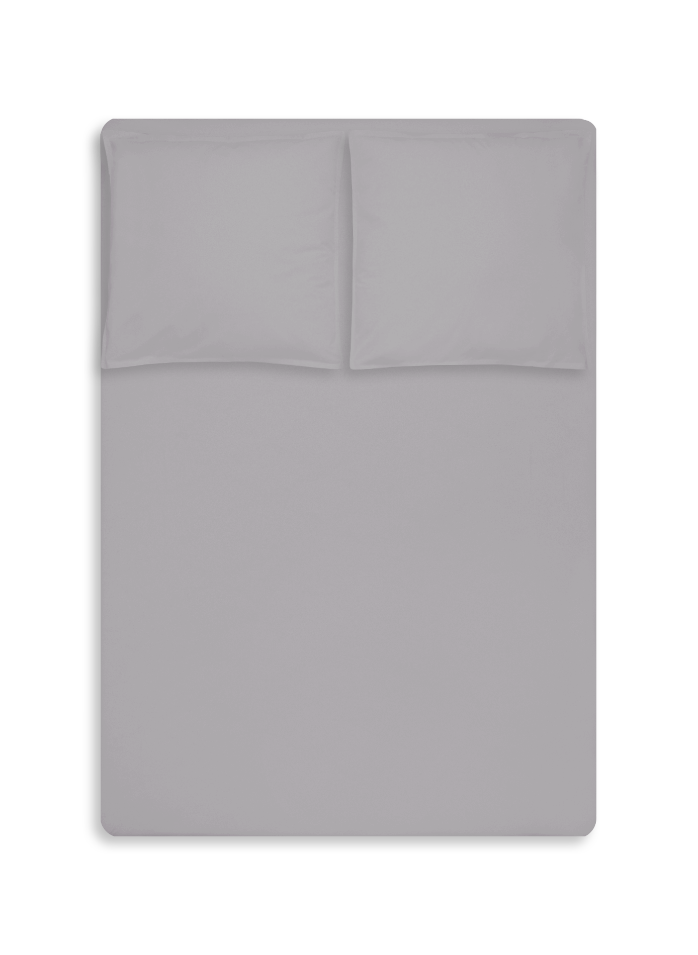 Housse de couette en percale de coton AU PRINTEMPS PARIS Gris