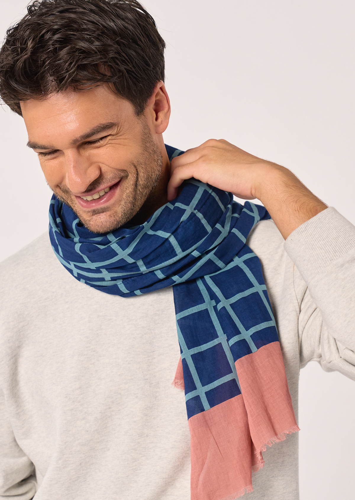 Foulard en coton biologique BILLYBELT Bleu