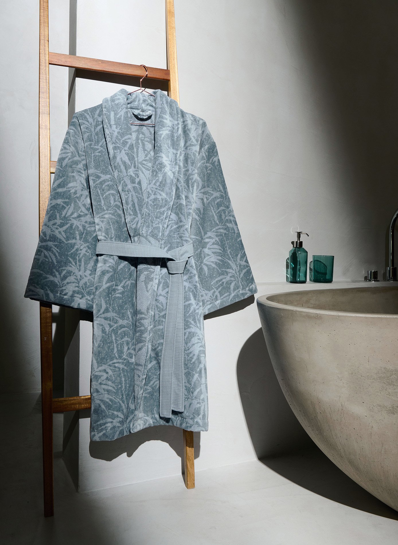 Peignoir contemplation ANNE DE SOLENE Bleu