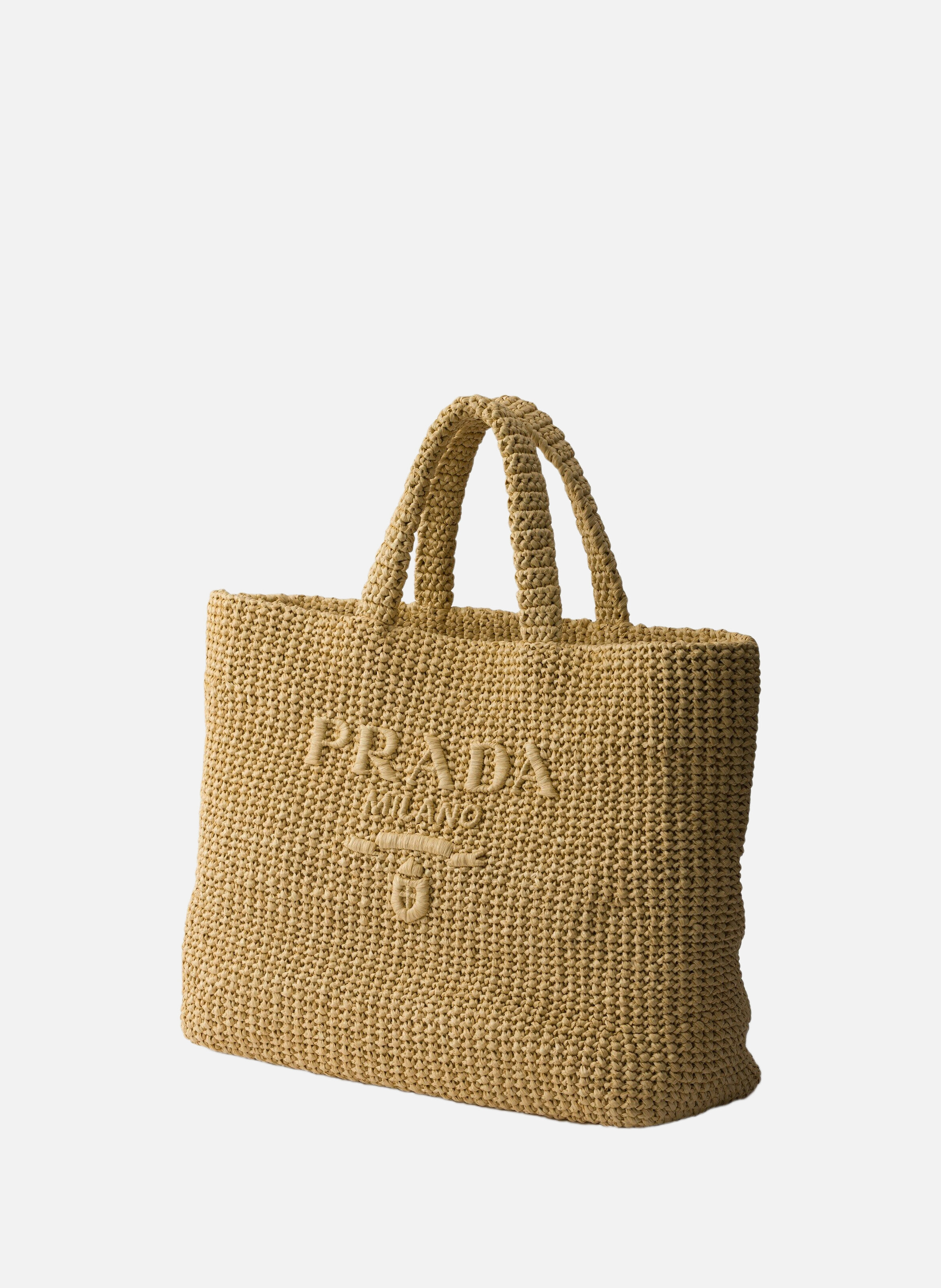 Cabas en crochet PRADA Beige