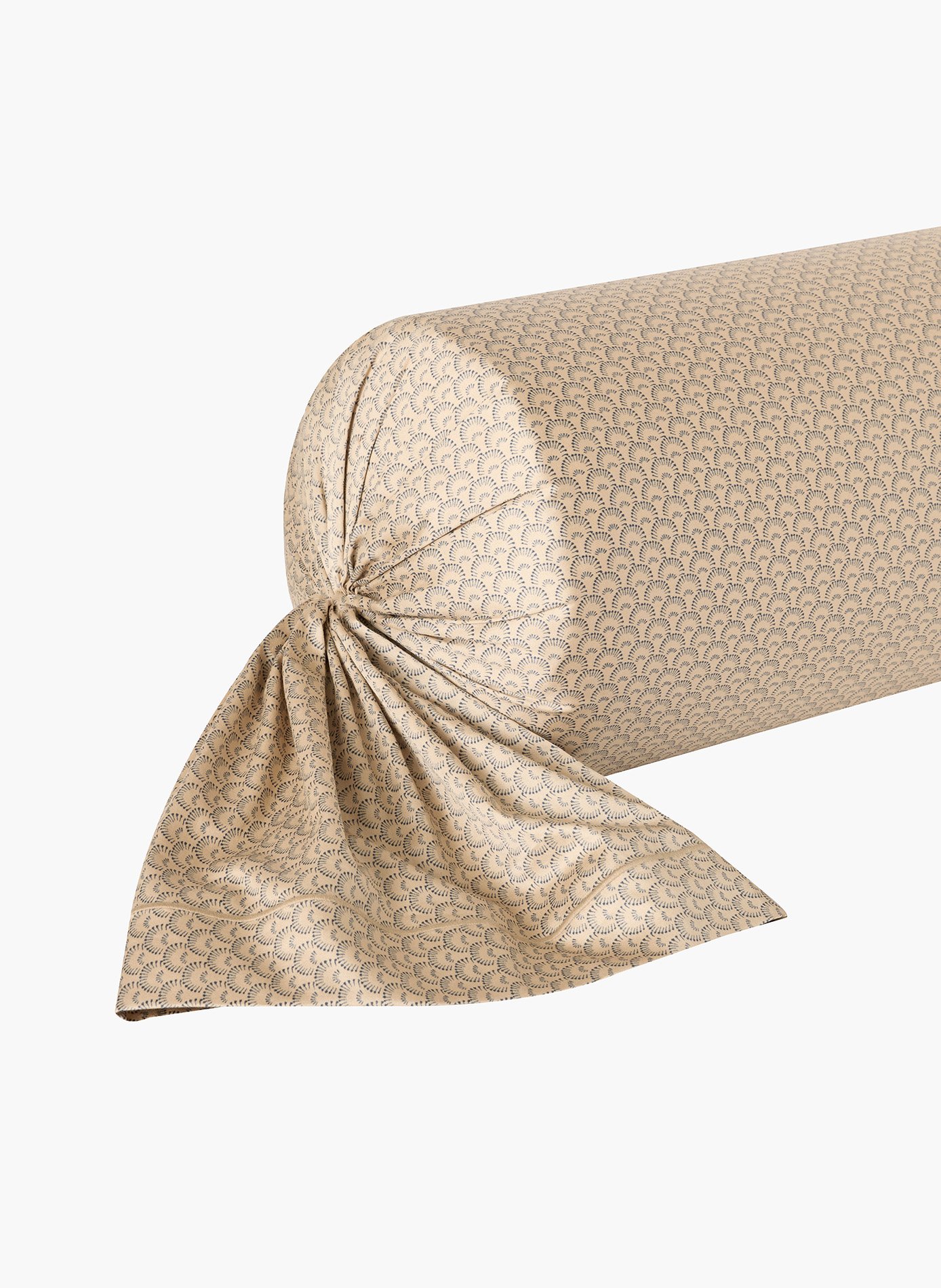 Taie de traversin contemplation ANNE DE SOLENE Beige