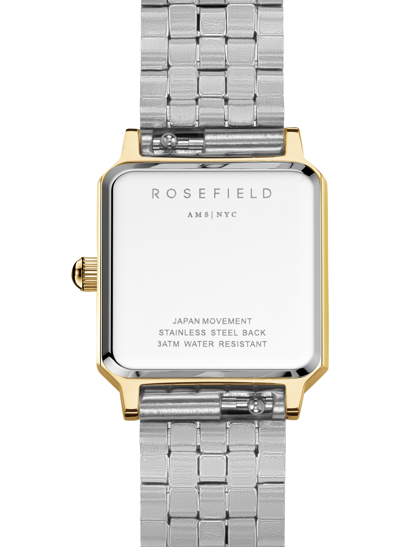 Montre quartz Boxelle en acier inoxydable ROSEFIELD Blanc