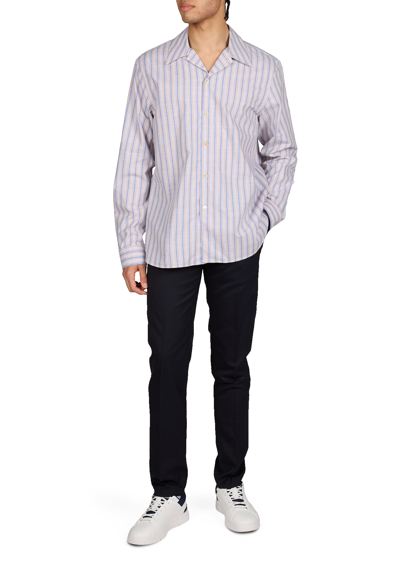Chemise droite en coton PAUL SMITH Beige