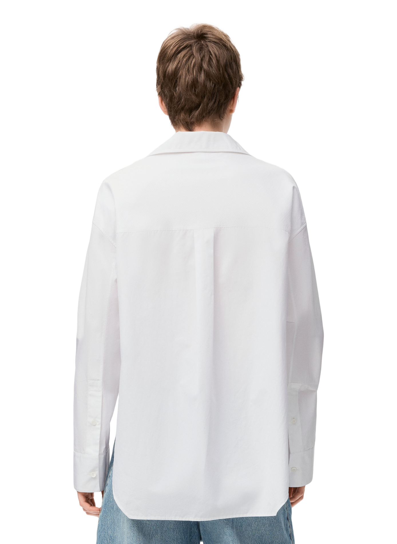 Chemise asymétrique en coton LOEWE Blanc