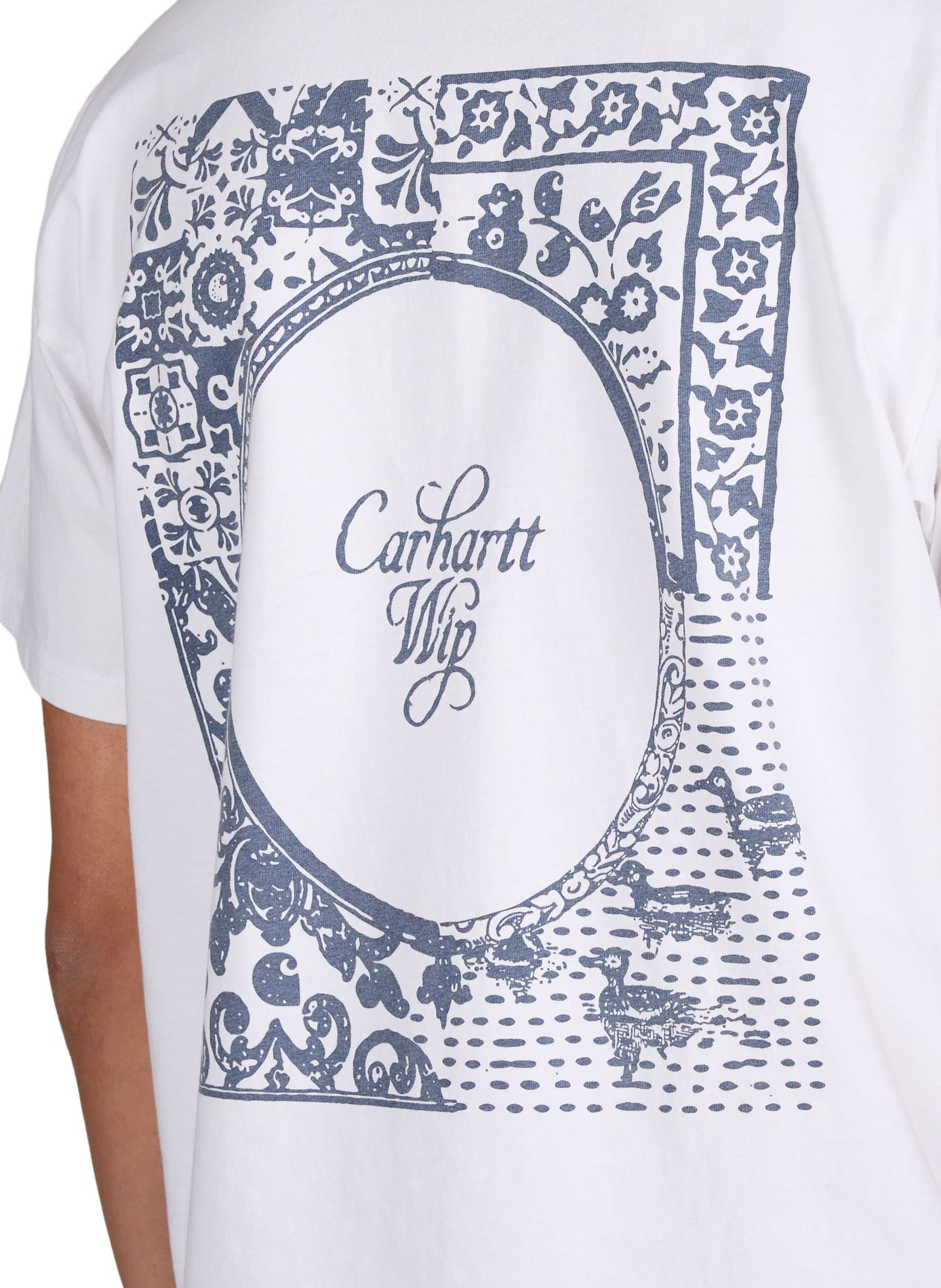 Biker-style cotton t-shirt CARHARTT WIP White