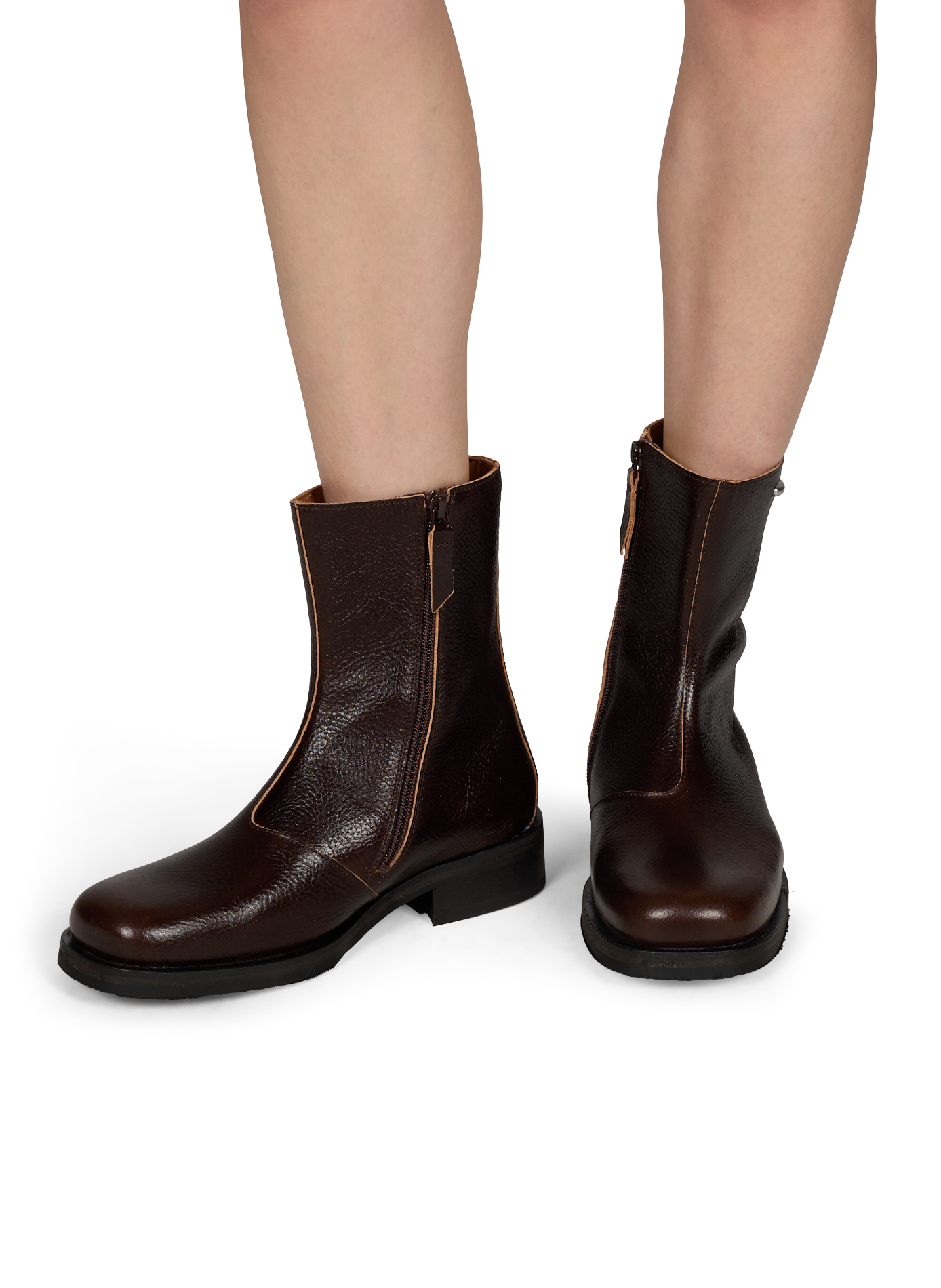 Bottines Camion Deep Americano Leather en cuir OUR LEGACY Marron