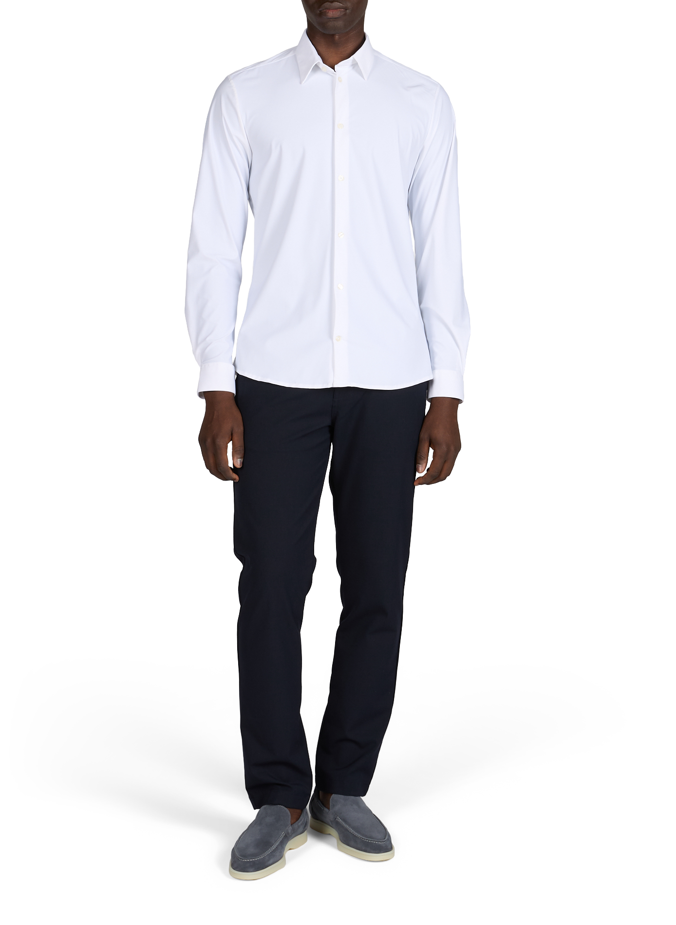 Chemise slim Hetch S en coton AU PRINTEMPS PARIS Blanc