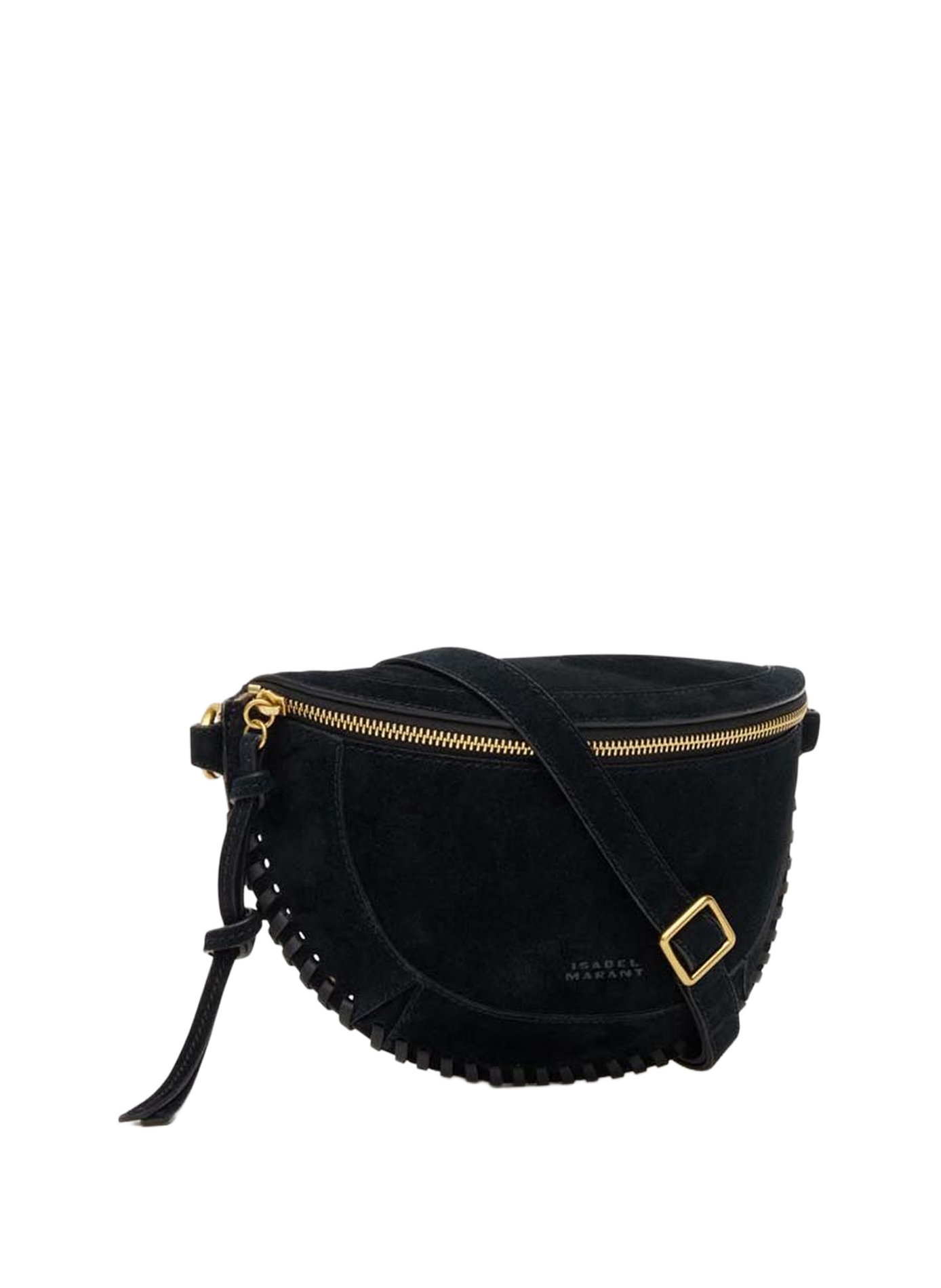 Skano braided velvet leather bum bag ISABEL MARANT Black