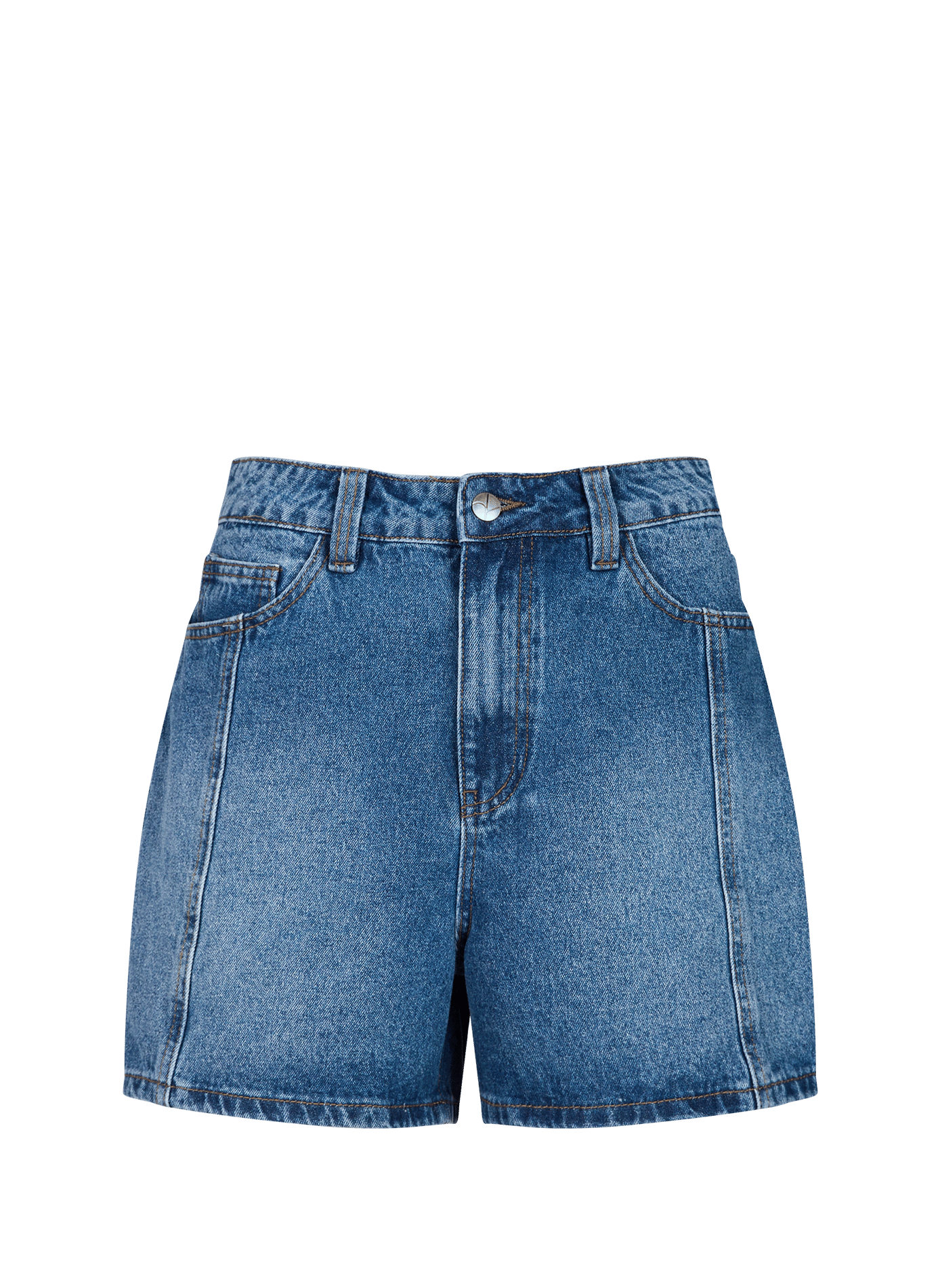 Cotton denim shorts ROUGE EDIT Blue