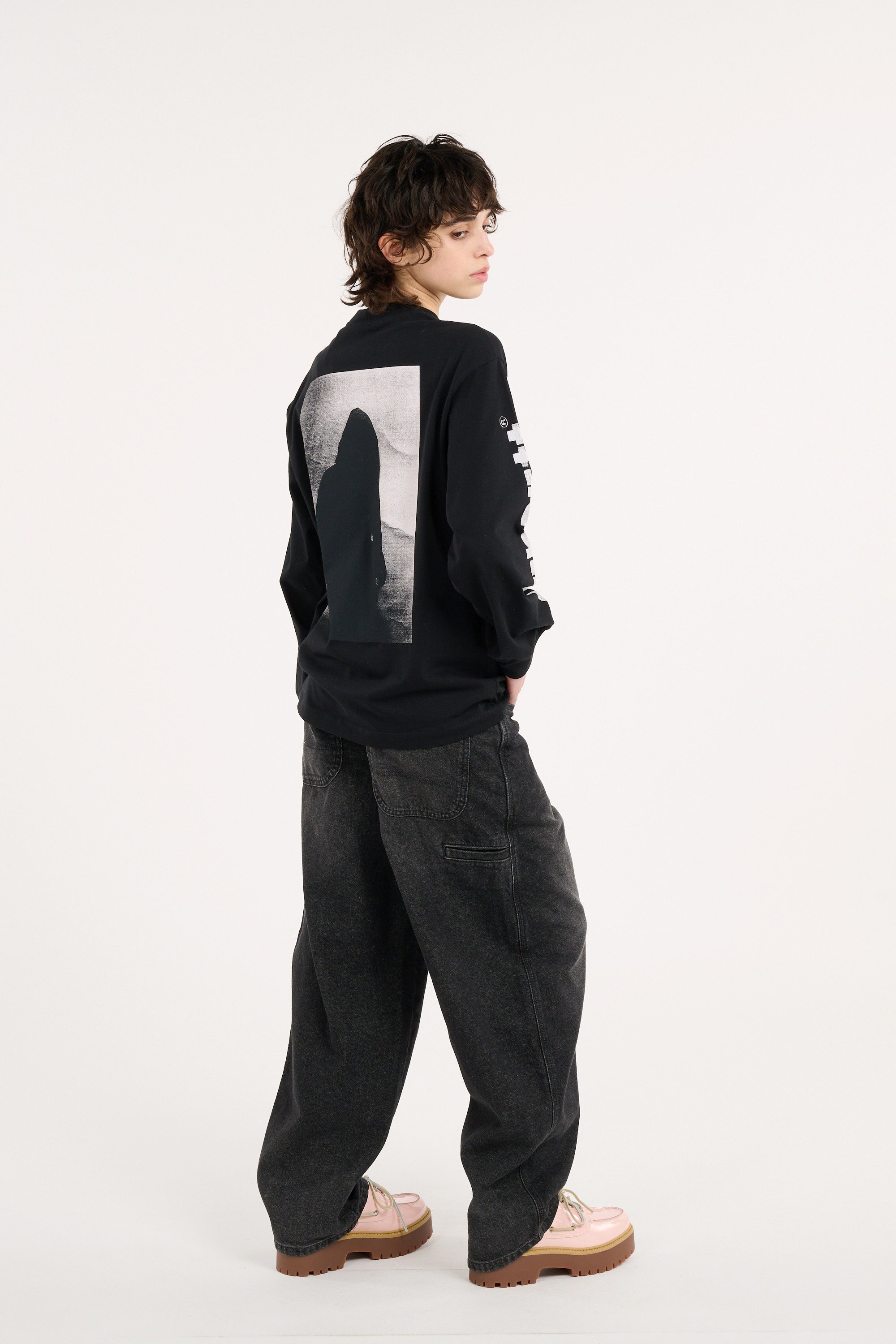 T-shirt w' l/s archive script t-shirt CARHARTT WIP Noir