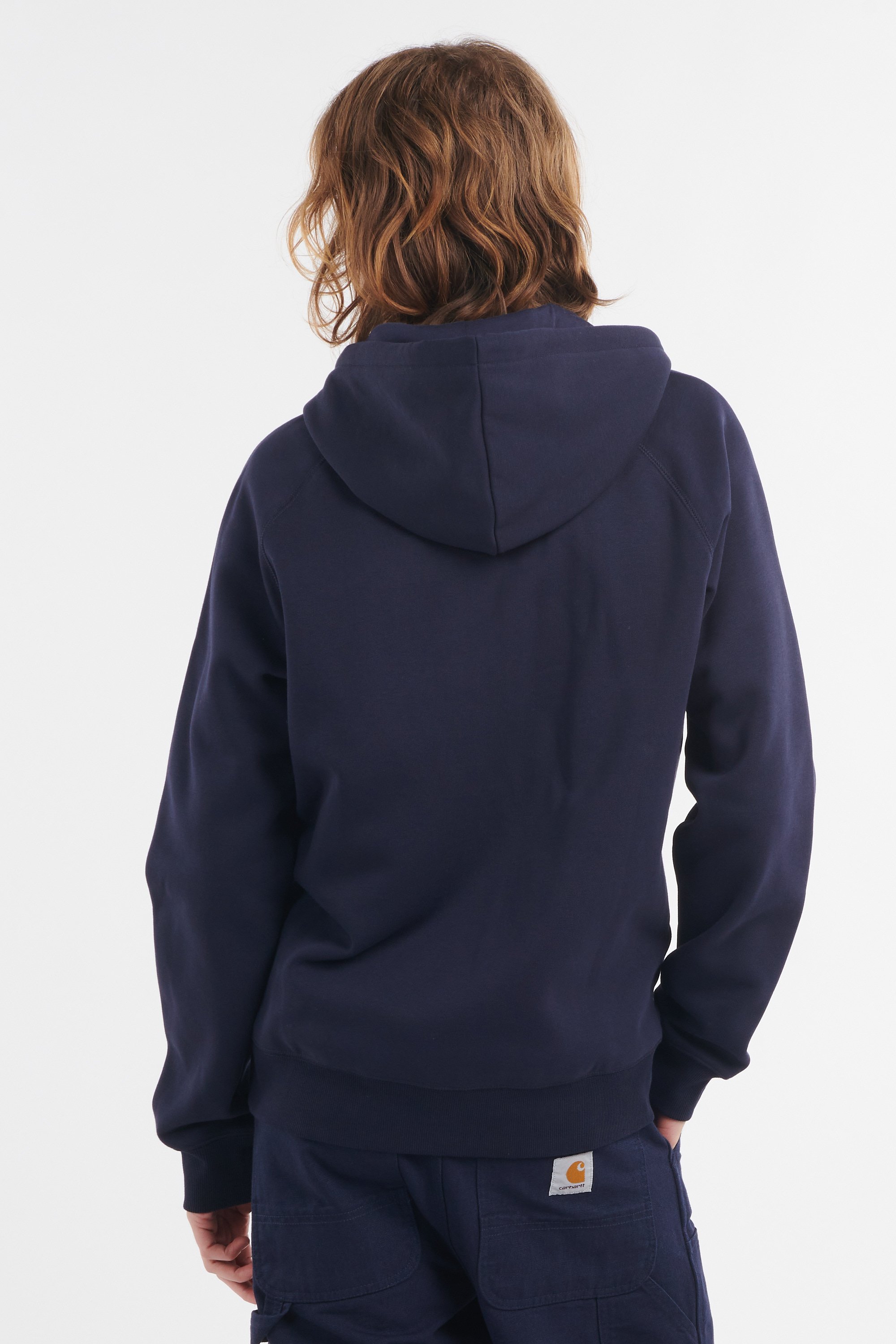 Hoodie zippé hooded chase jacket CARHARTT WIP Bleu