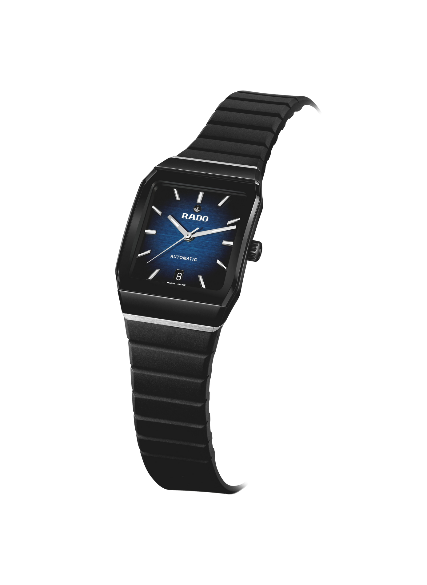 Montre automatique Anatom en caoutchouc RADO Bleu