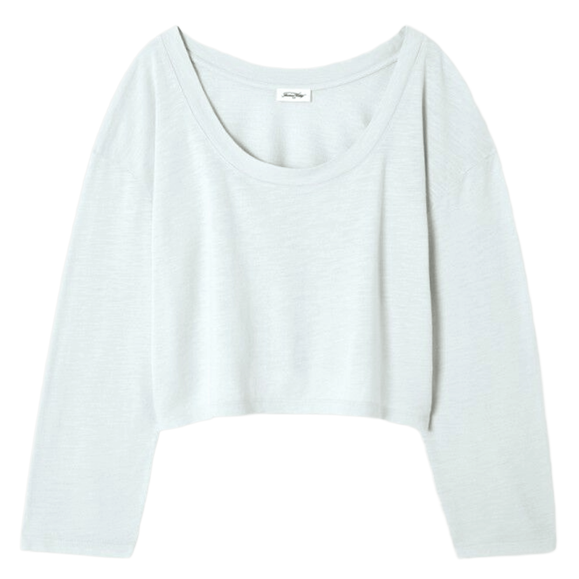 Tee-shirt manches longues court ample pojy AMERICAN VINTAGE Bleu