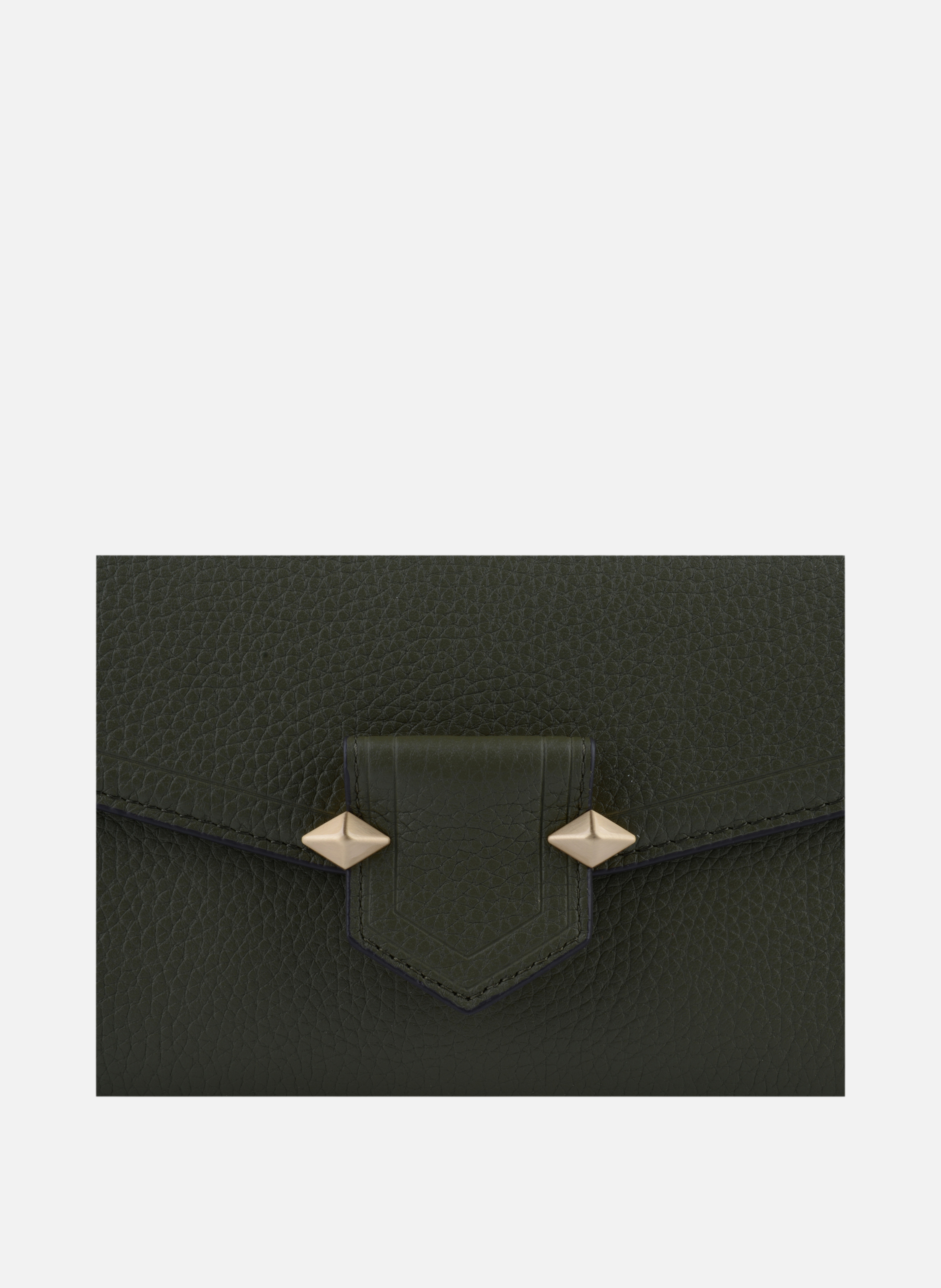 Sèvres | sac besace gm en cuir de vachette POURCHET Kaki