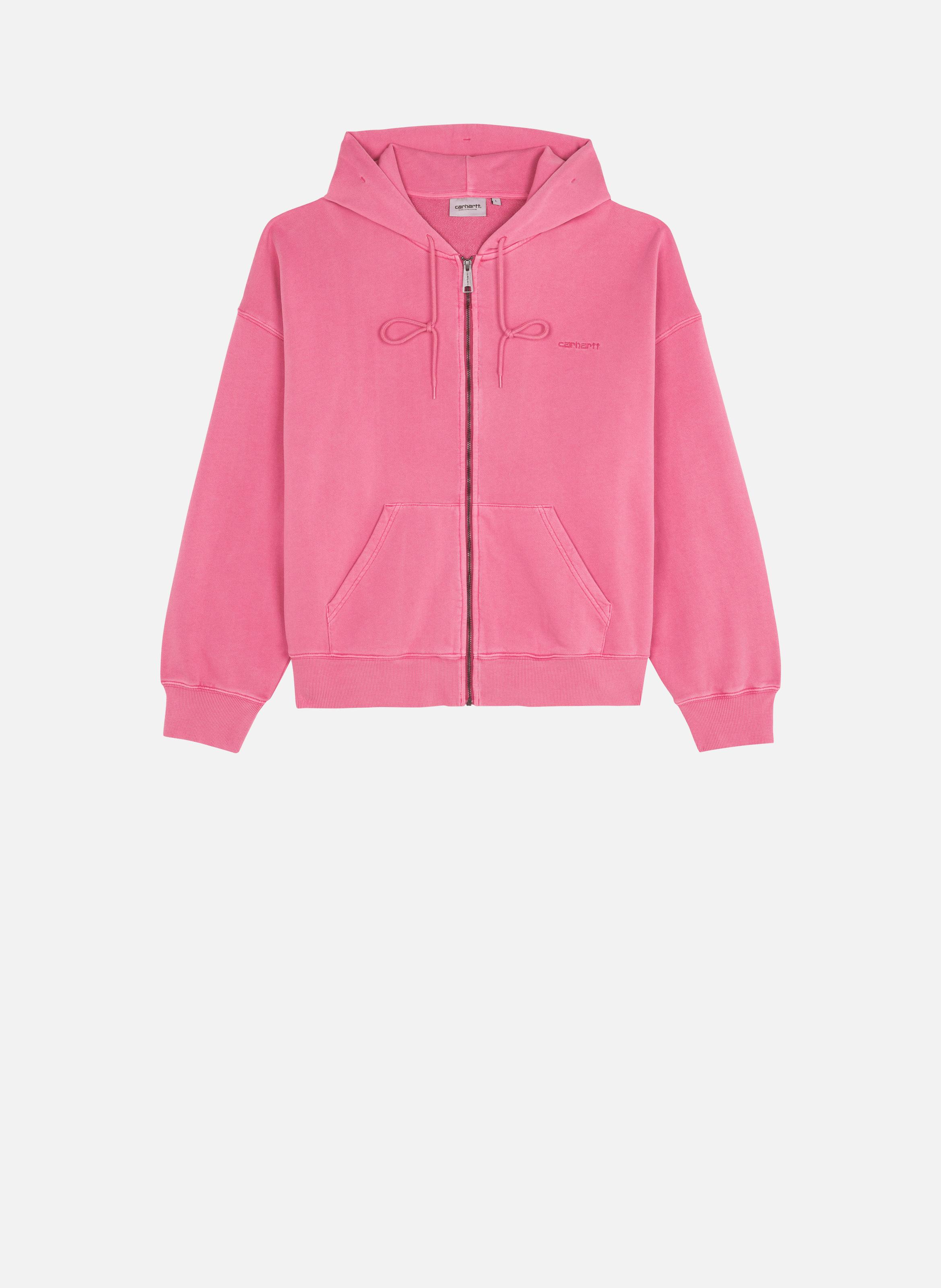Hoodie zippé hooded benton sweat jacket CARHARTT WIP Rose