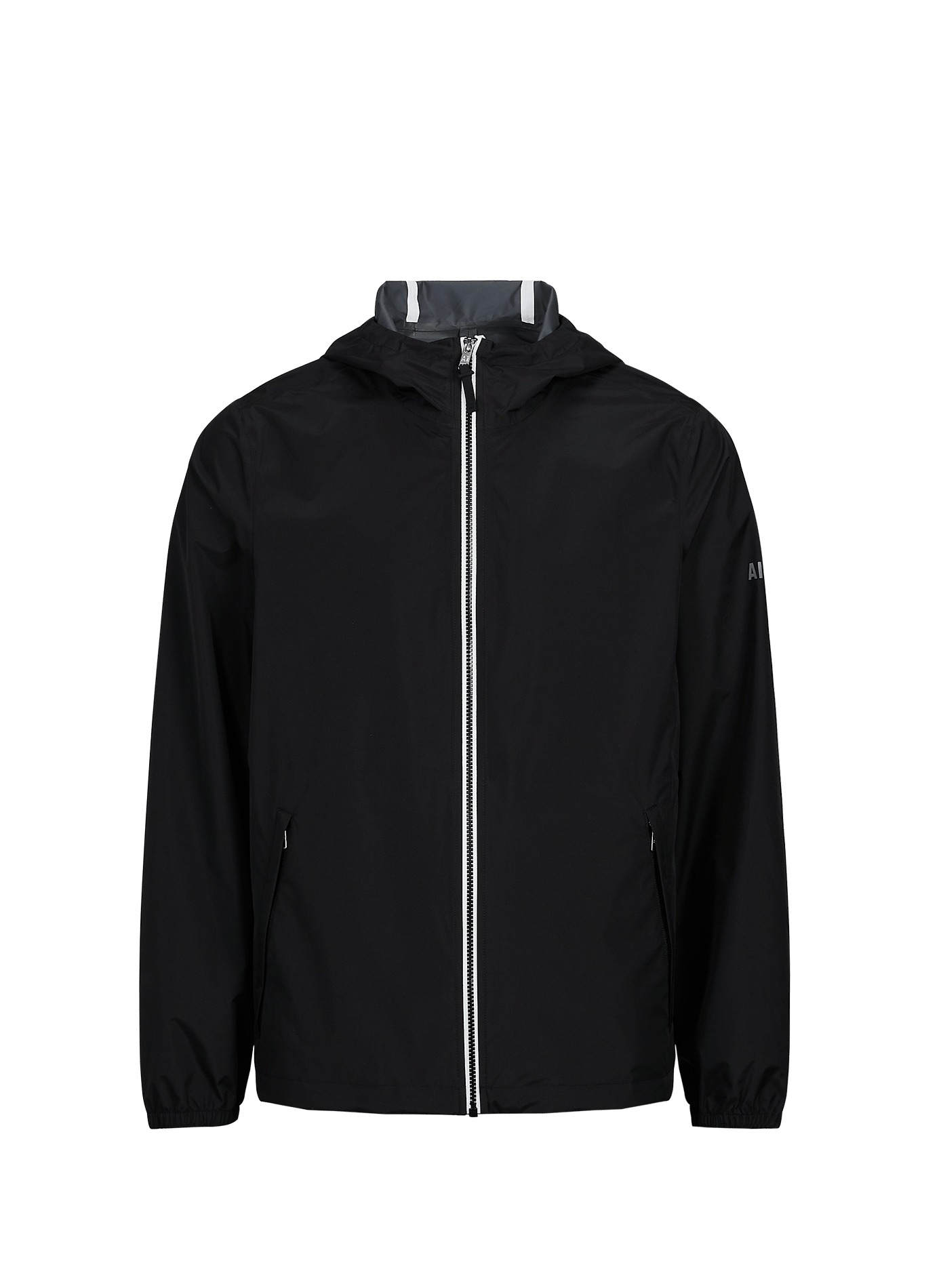 Hooded windproof jacket AIGLE Black