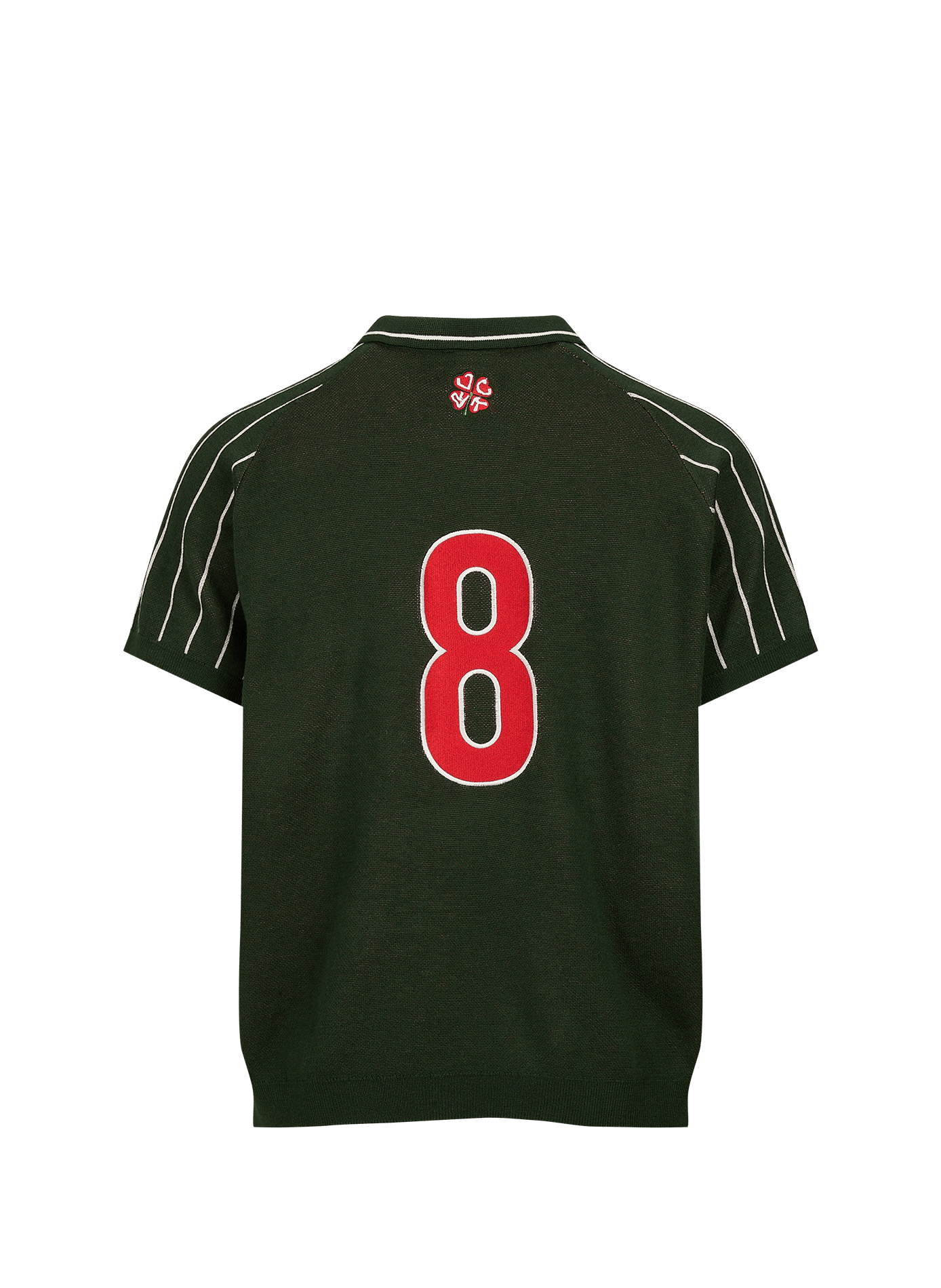 Polo mit Logo aus Strick JACKER. Grun