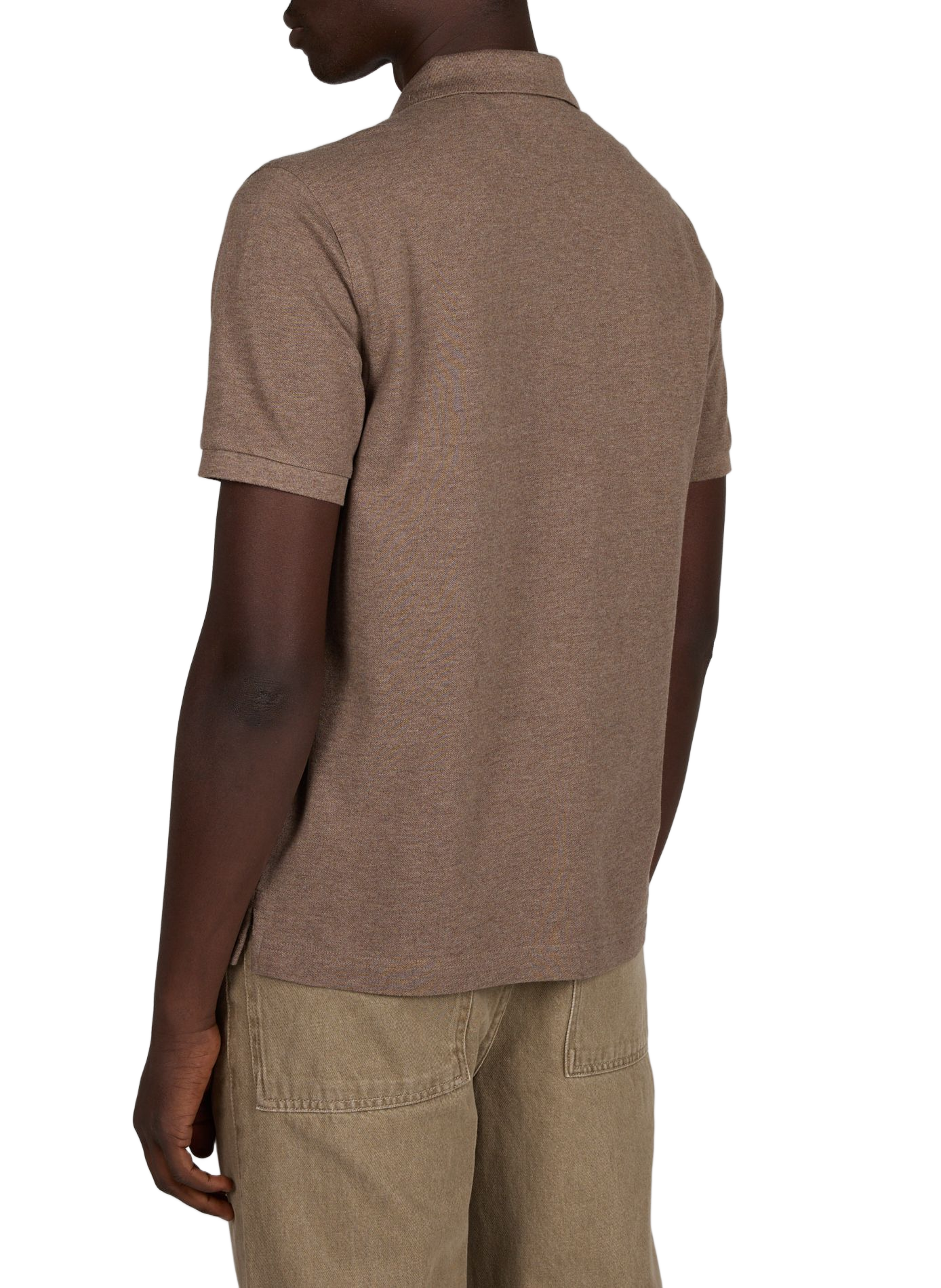 Short-sleeved cotton polo shirt GANT Brown