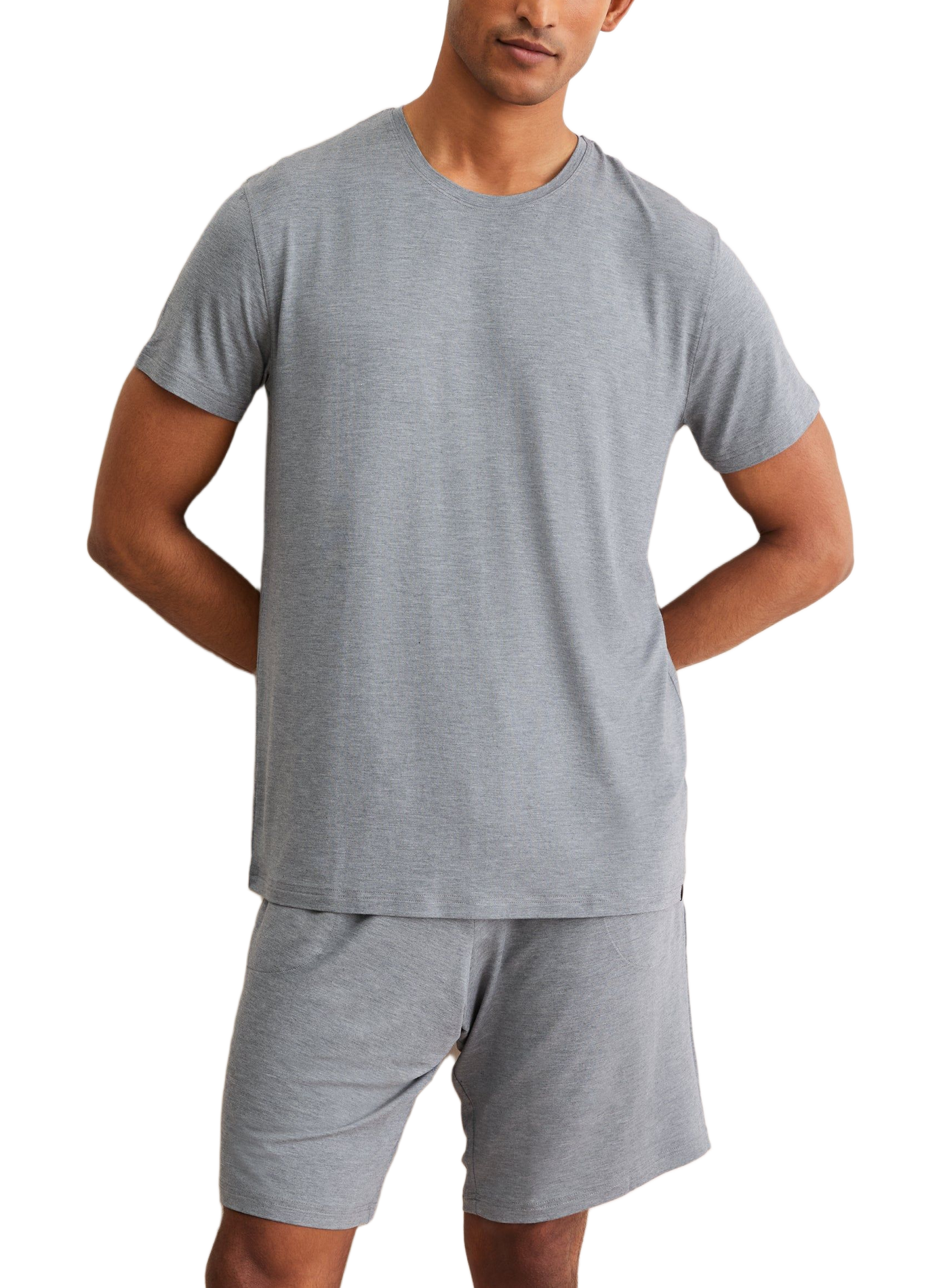 T-shirt décontracté à manches courtes DEREK ROSE Gris