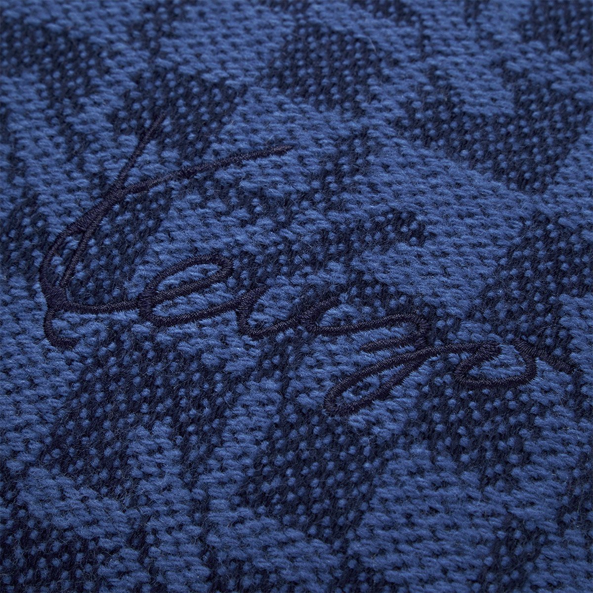 Housse de coussin en laine, k monogram KENZO HOME Bleu