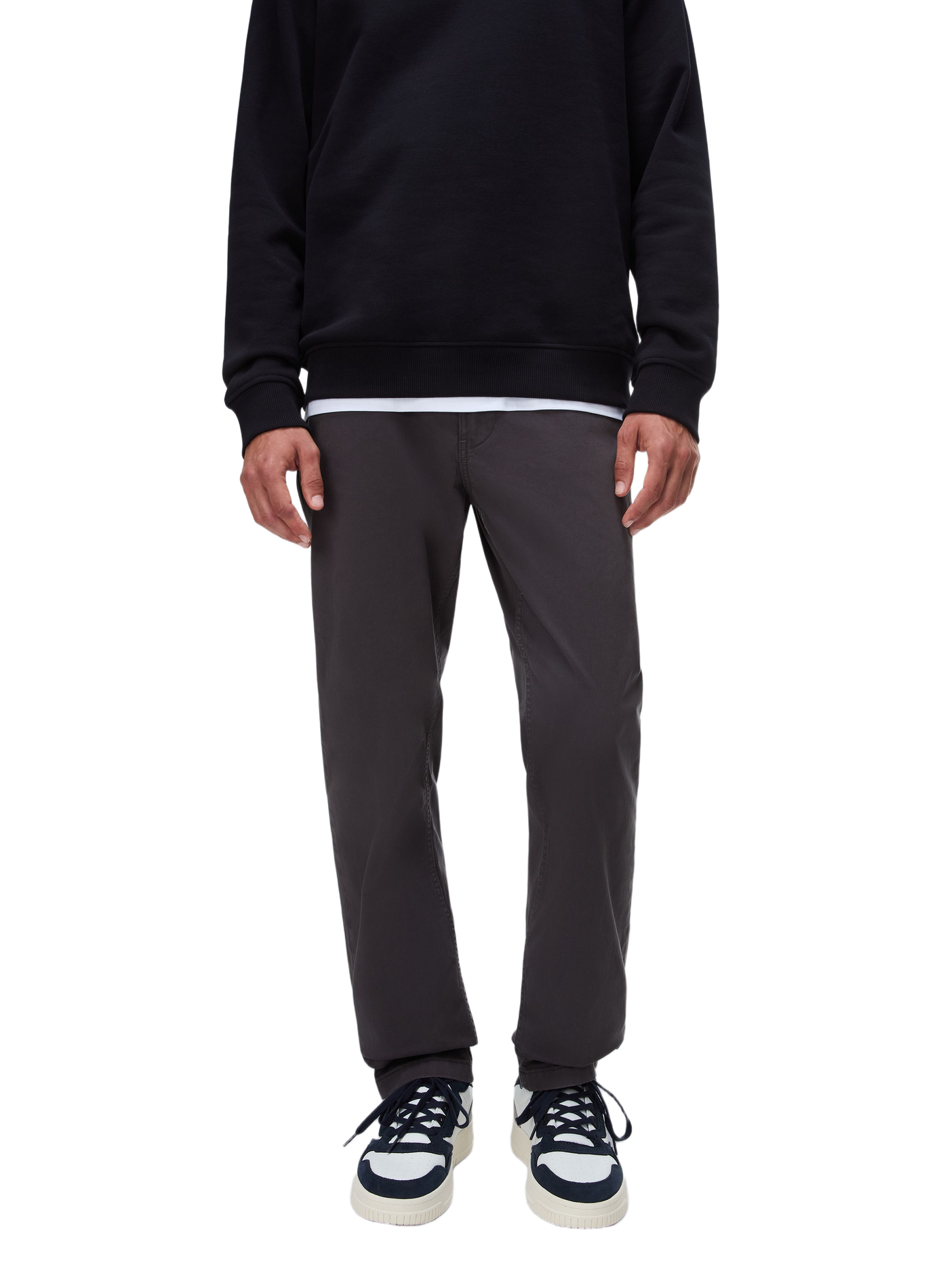Solid Straight Chino Pants NAPAPIJRI Grey