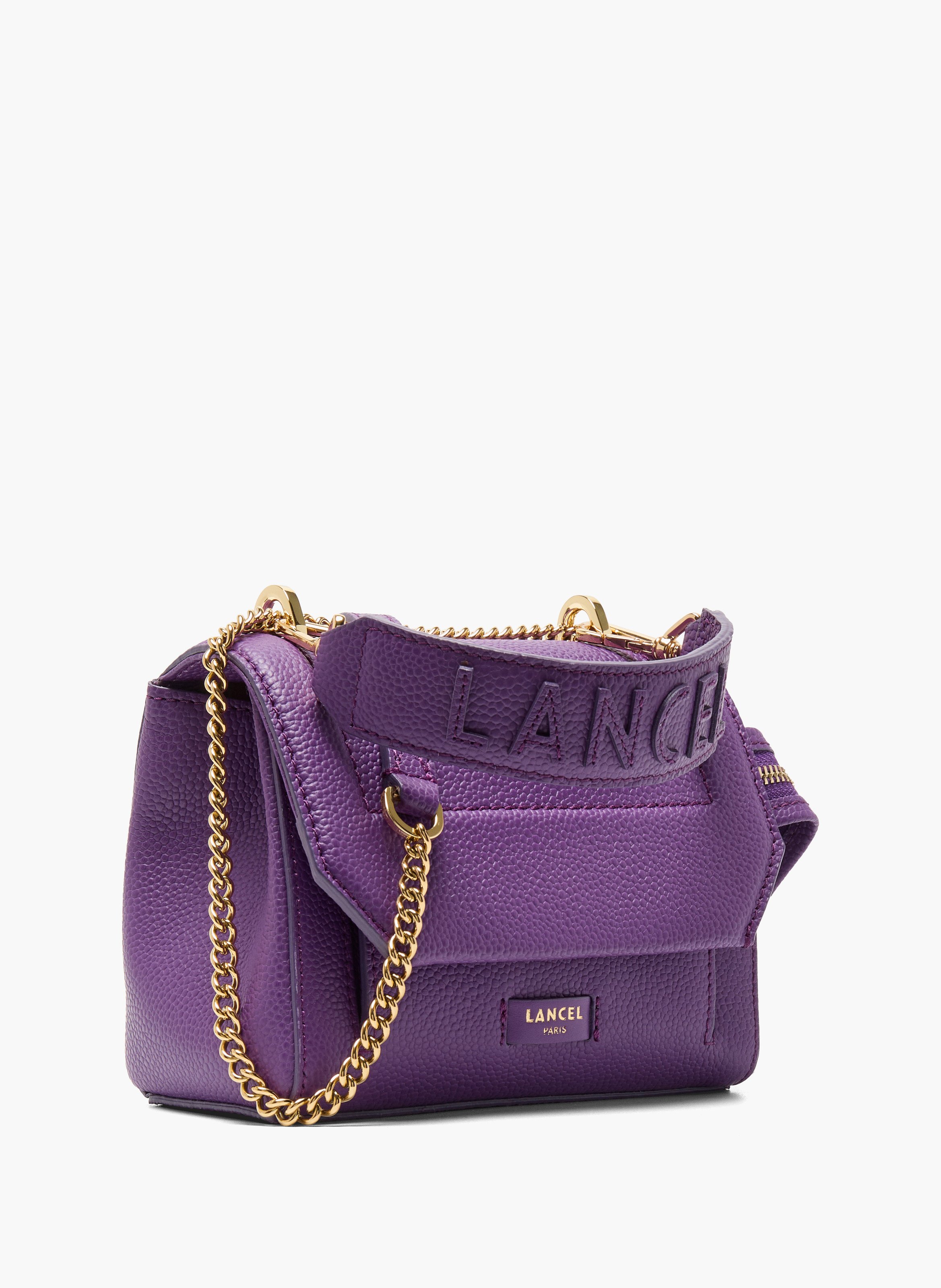 Sac rabat s ninon de lancel en cuir LANCEL Violet