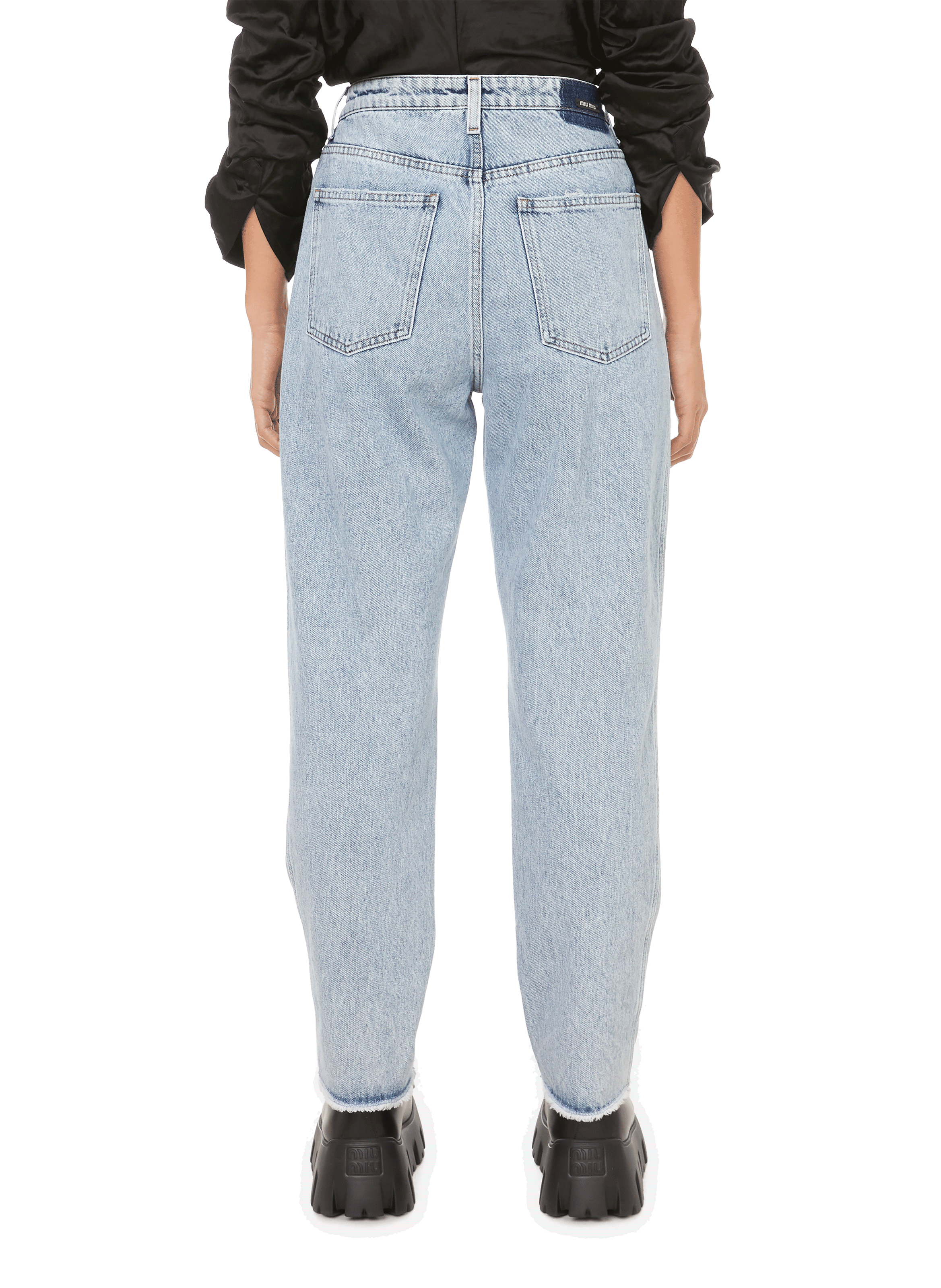 Straight-cut jeans  MIU MIU Blue