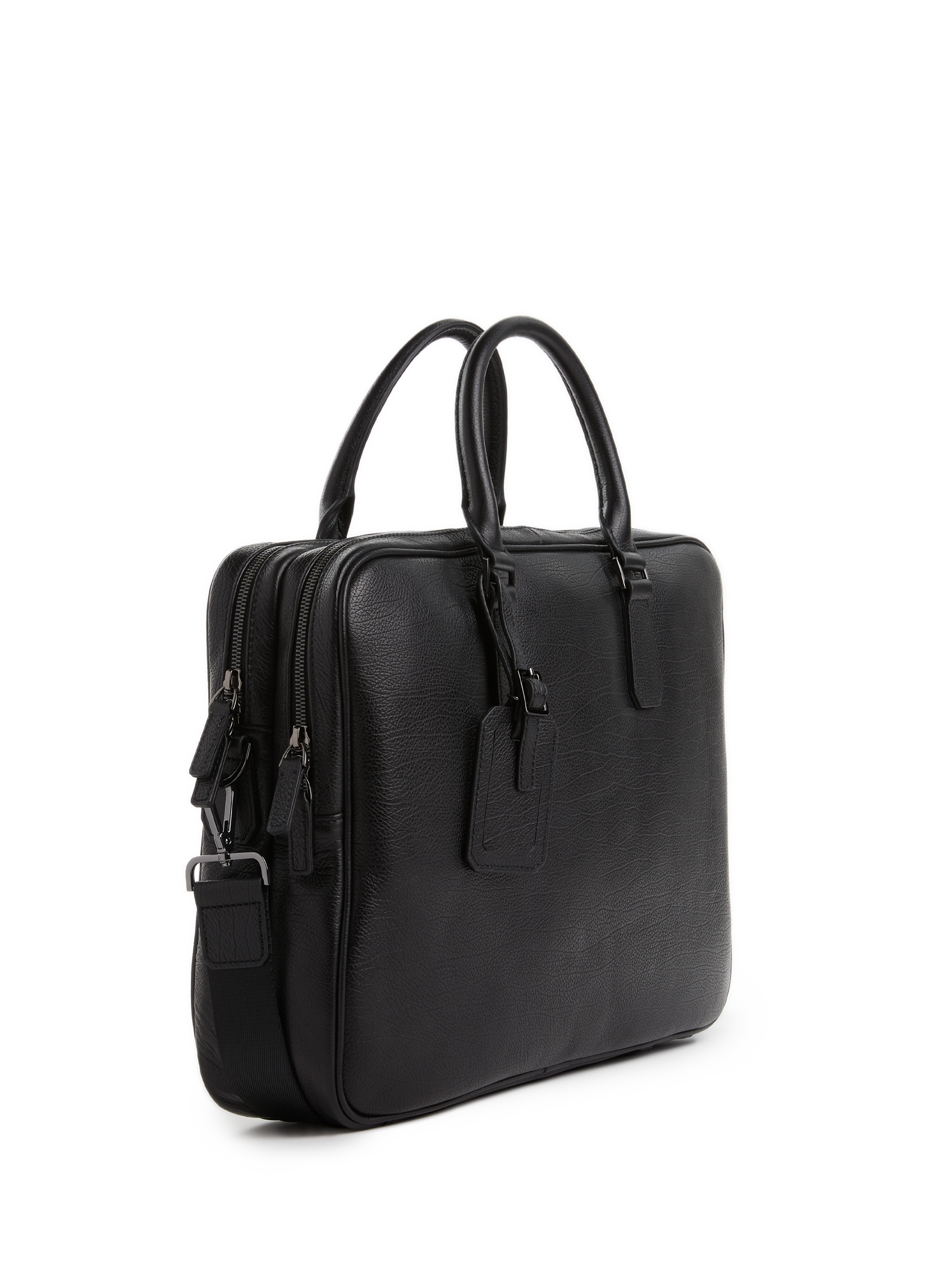 Leather briefcase SAISON 1865 Black
