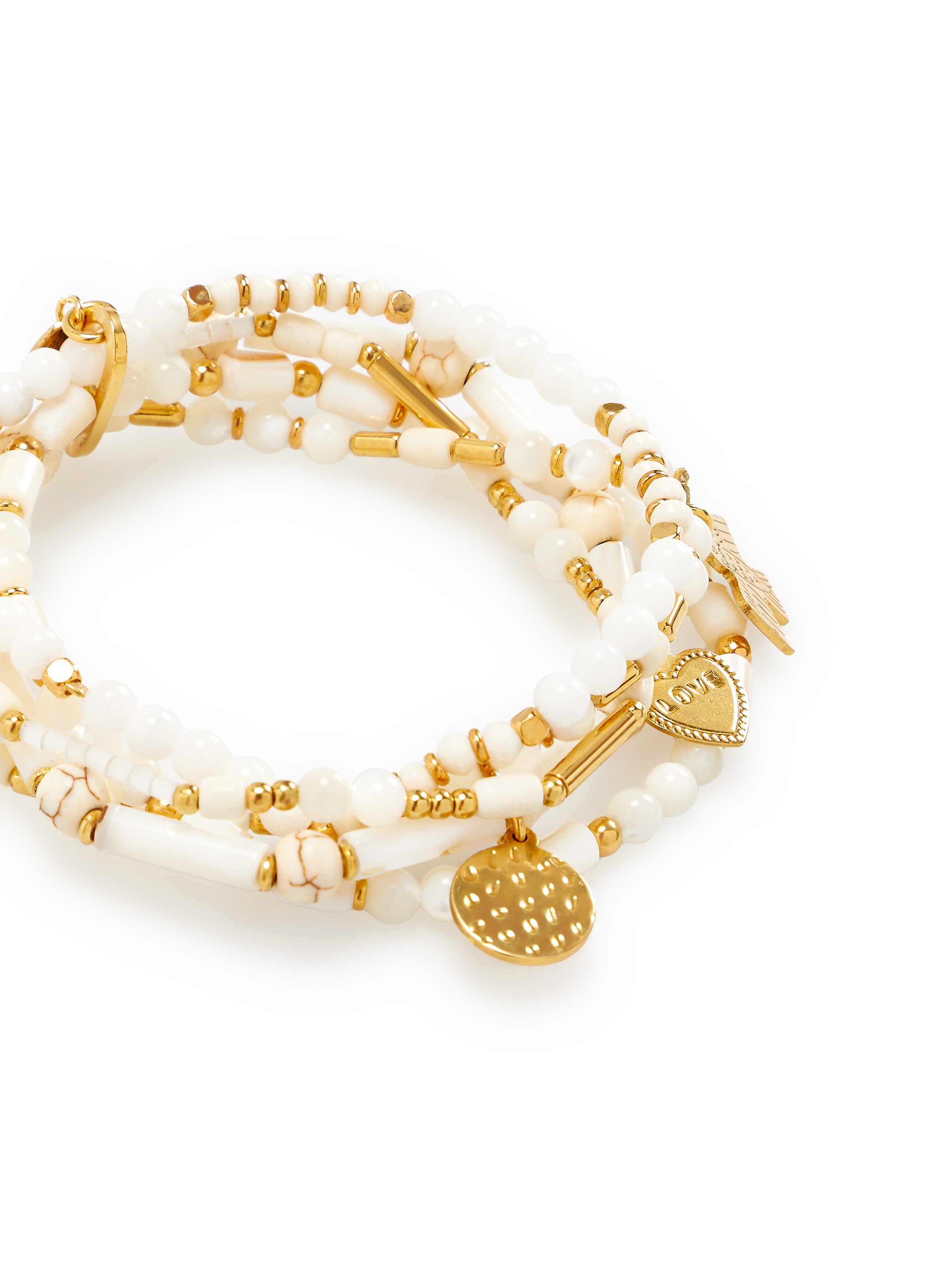 Bracelet 5 rangs Lucky Charms