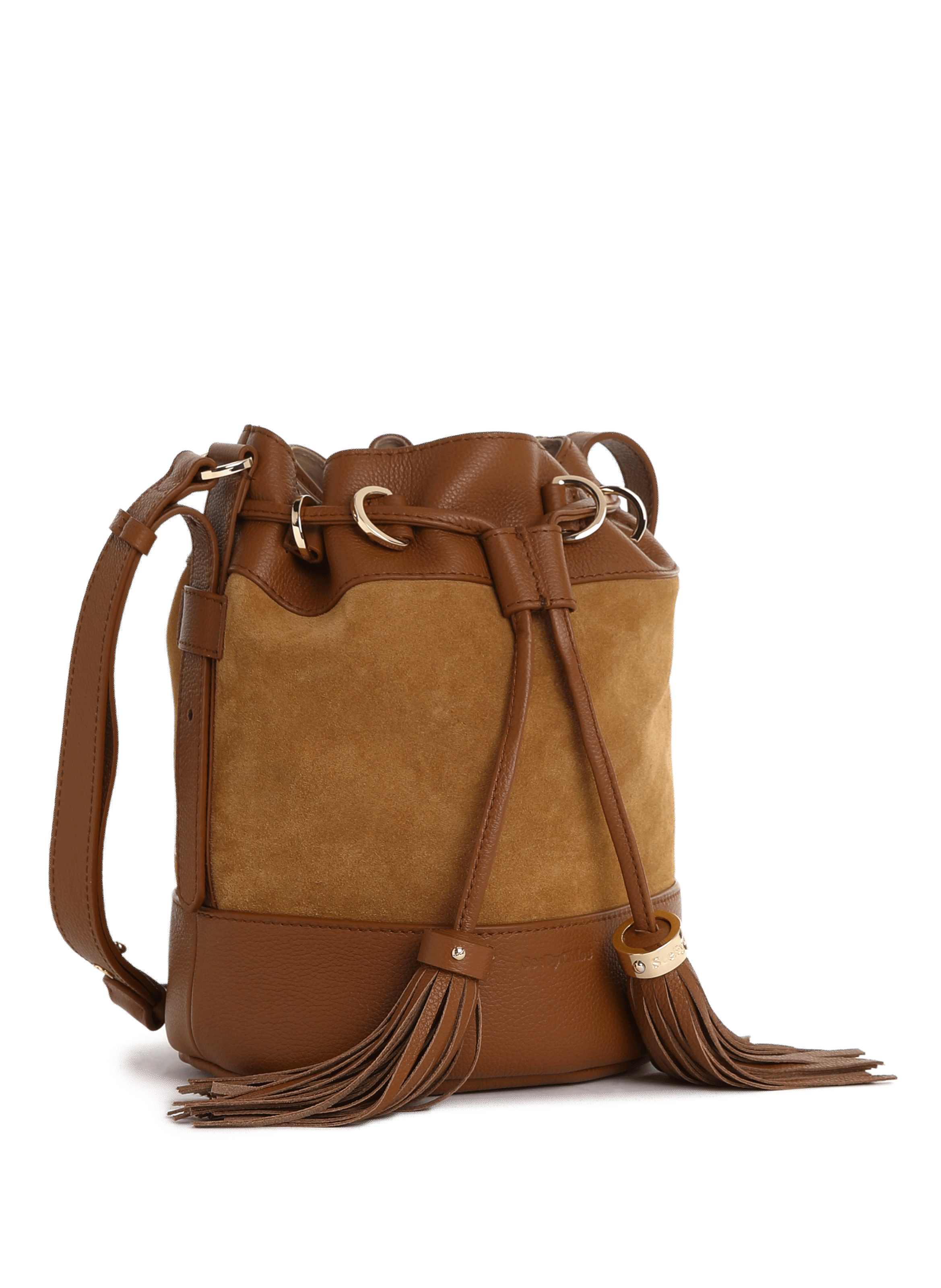 Sac seau en cuir