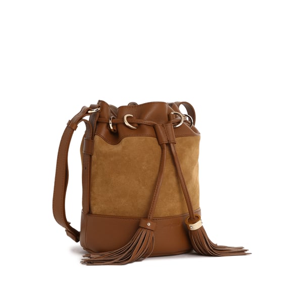 Sac seau en cuir