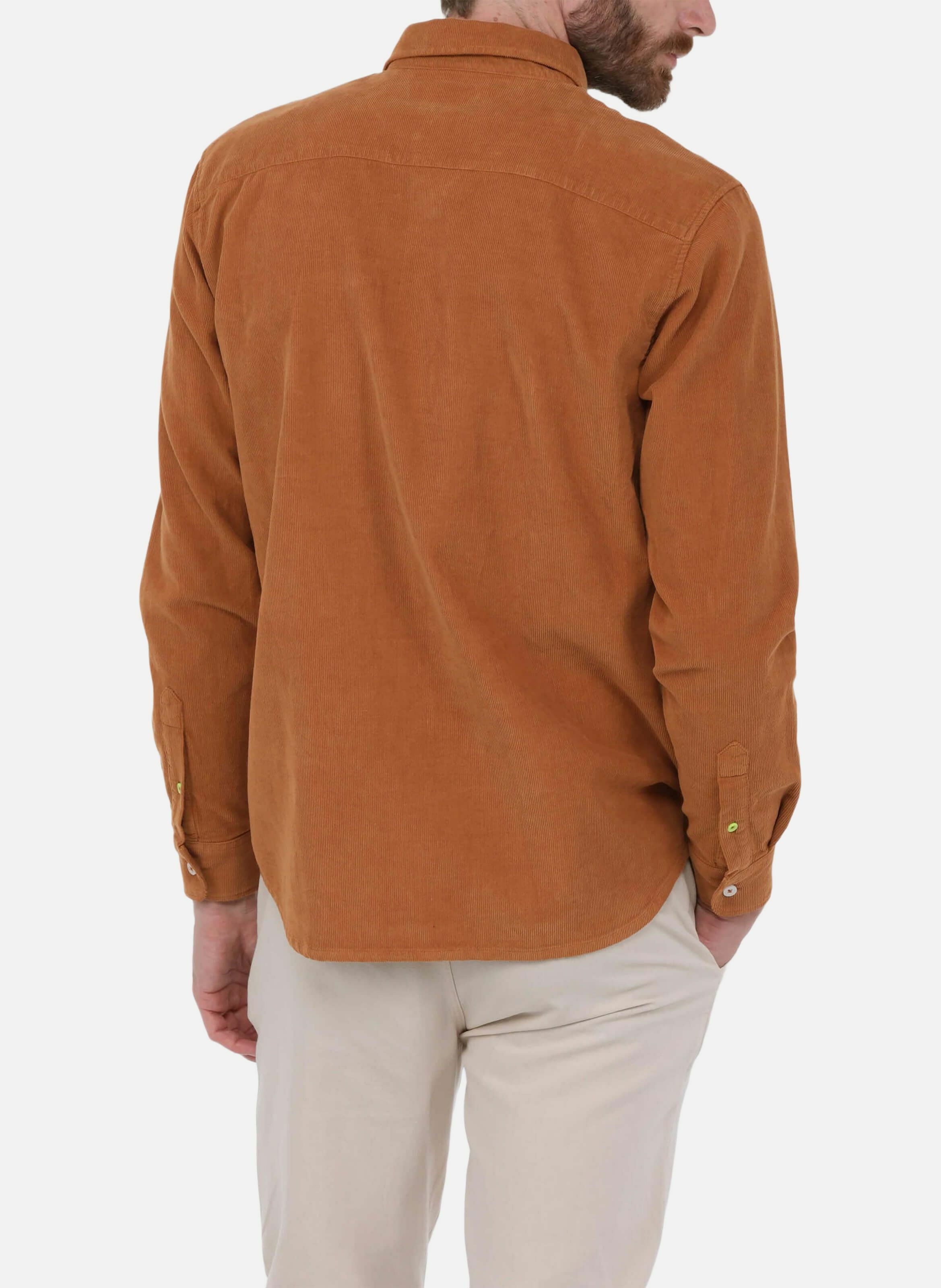 Chemise  en velours côtelé GILI'S Marron