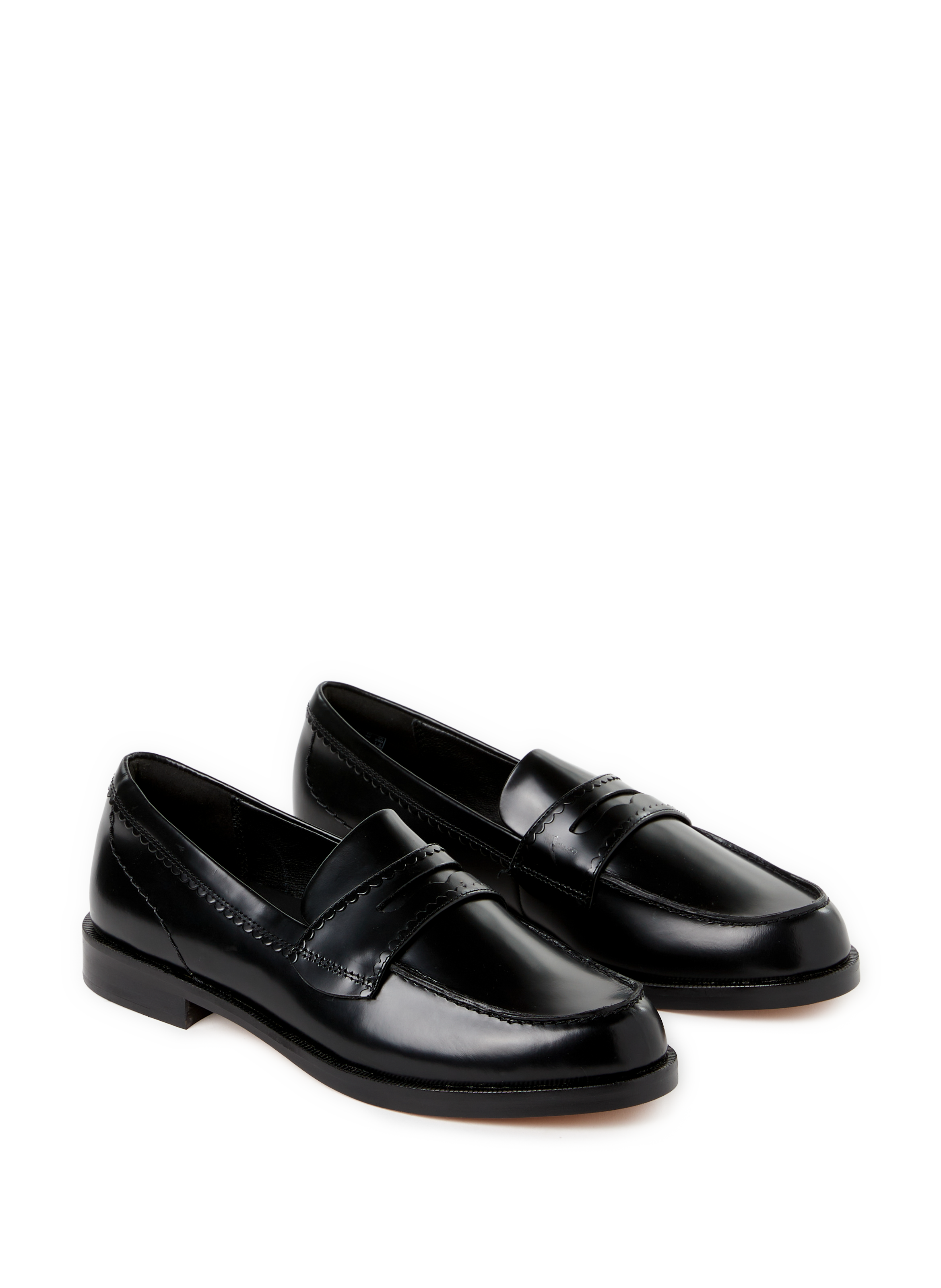 Calfskin leather loafers CLARKS Black