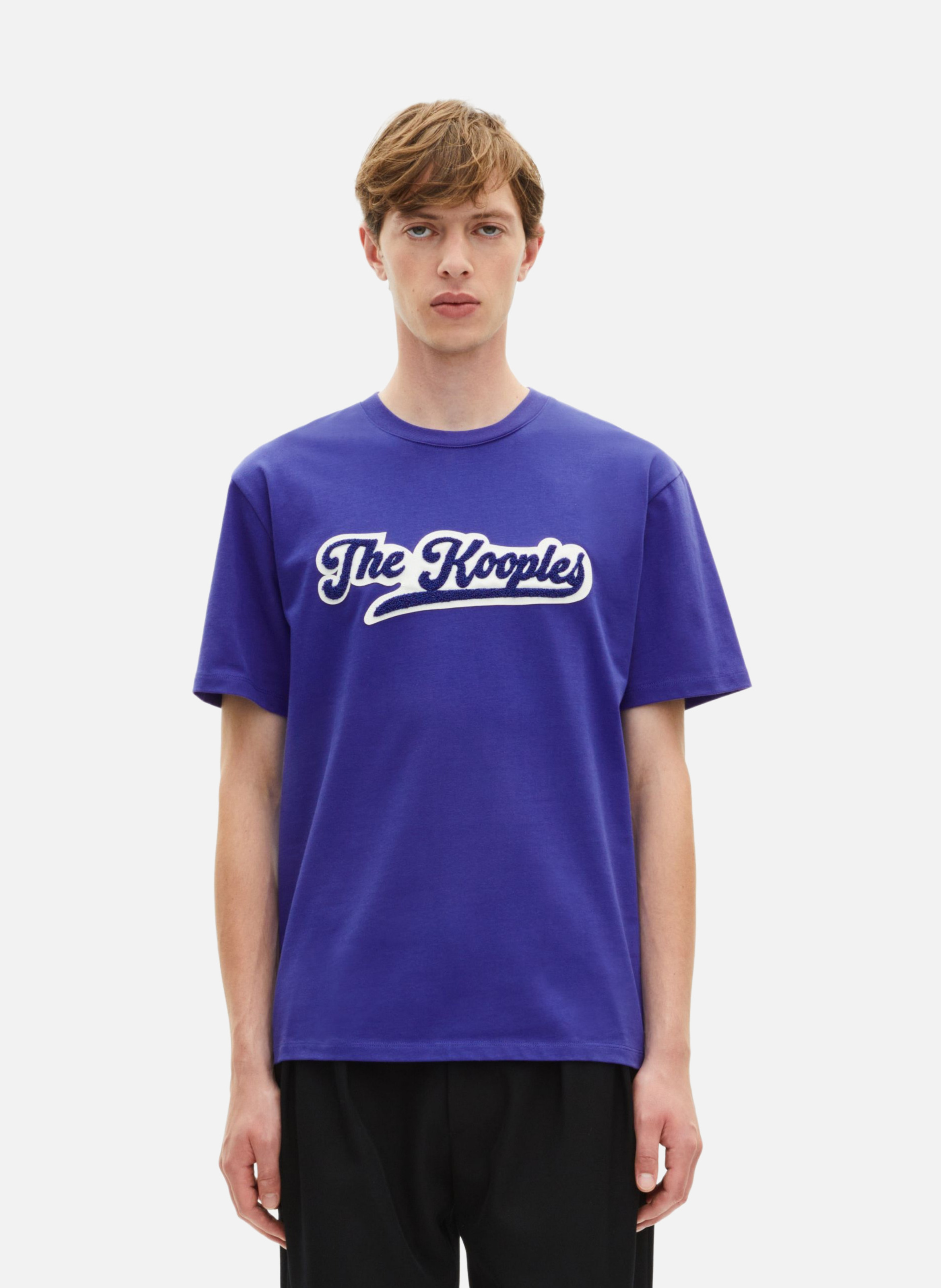 T-shirt avec patch THE KOOPLES Bleu