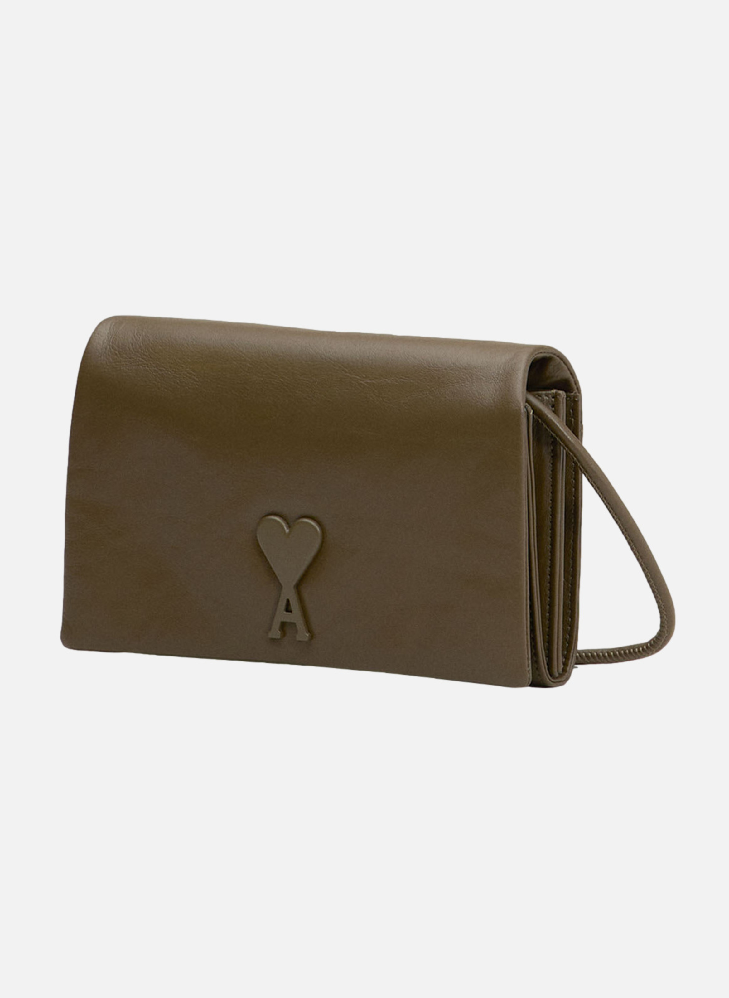 Portefeuille a bandoulière voulez-vous unisexe AMI PARIS Vert