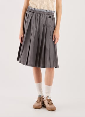 Jupe plissée en soie technique  MIU MIU Jupe plissée en soie technique  MIU MIU