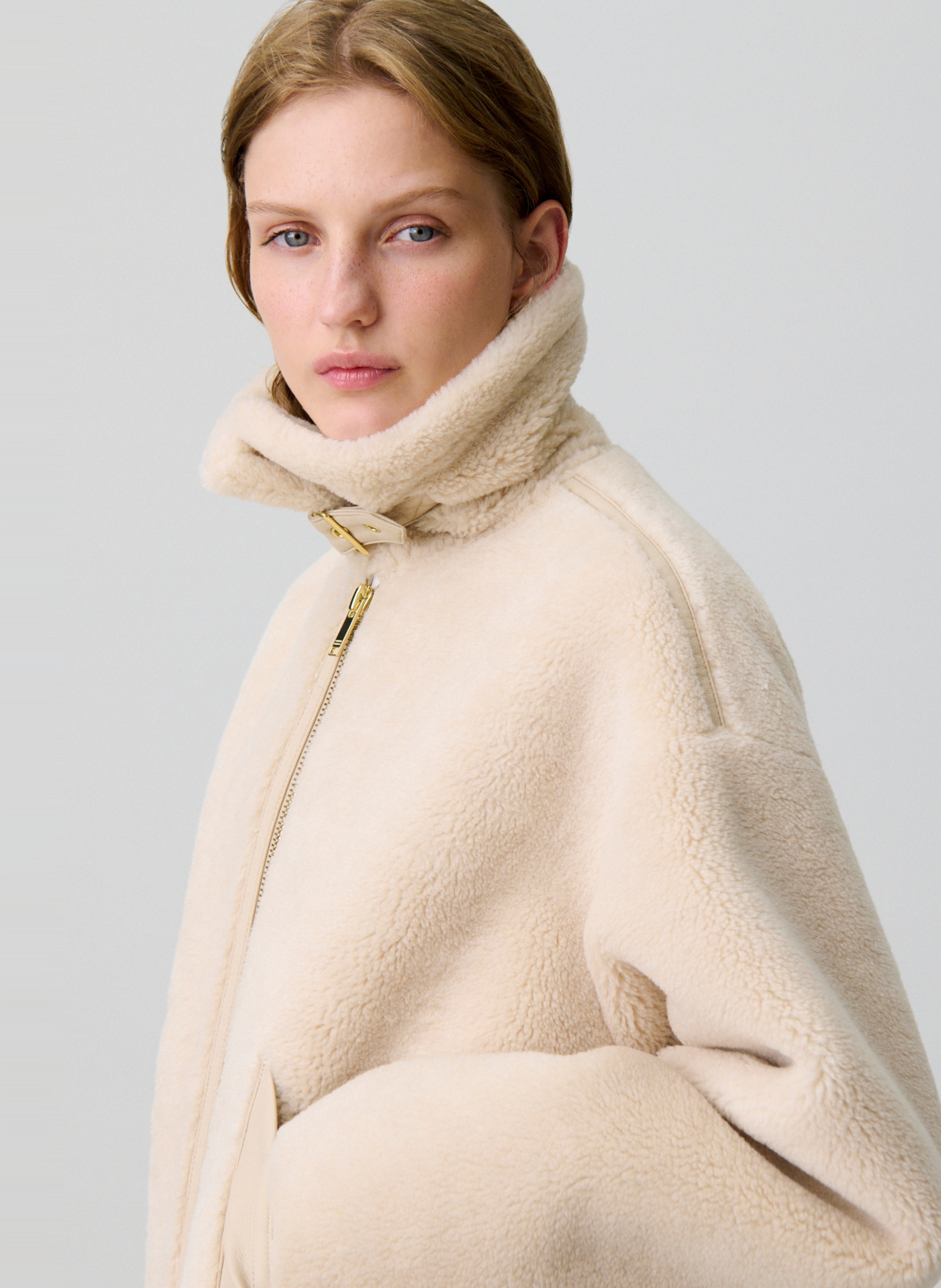 Veste oversize col montant filippa CLAUDIE PIERLOT Beige