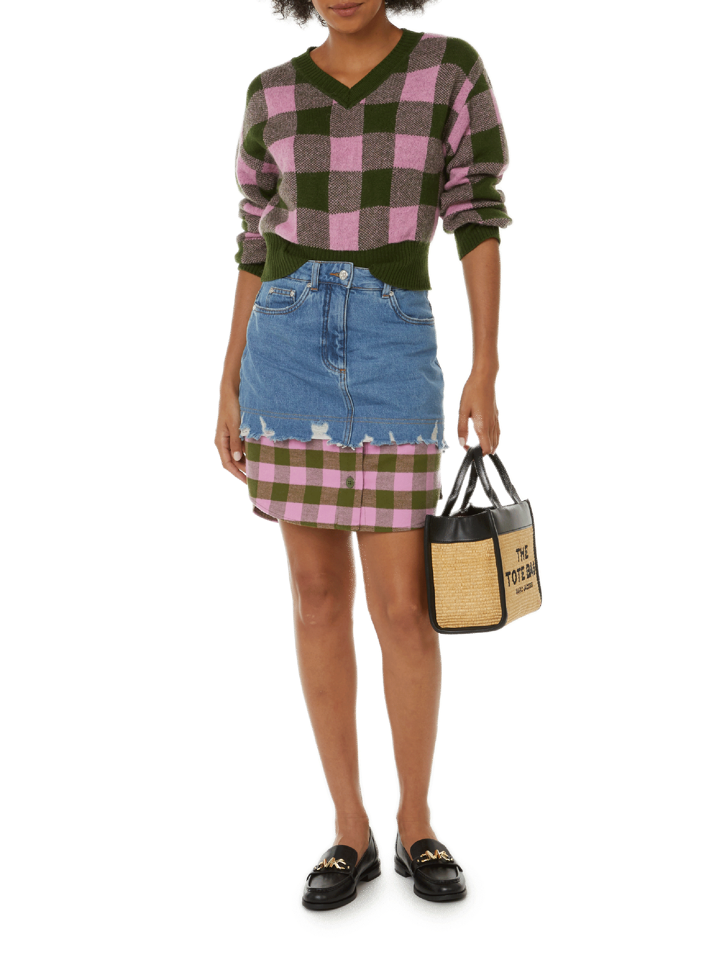 Brass hoop earrings JUSTINE CLENQUET Silver