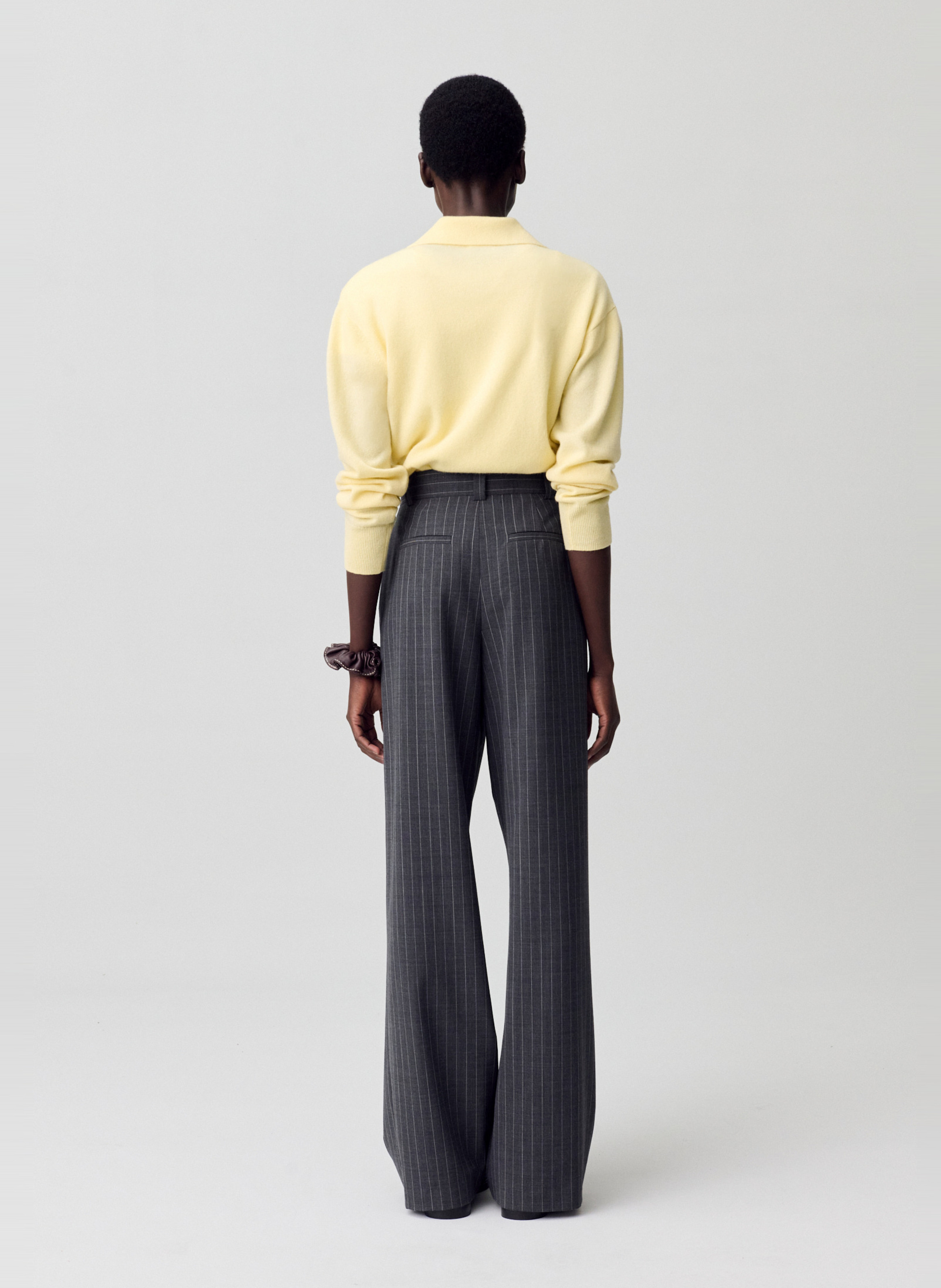 Pantalon large rayé pedroter CLAUDIE PIERLOT Gris